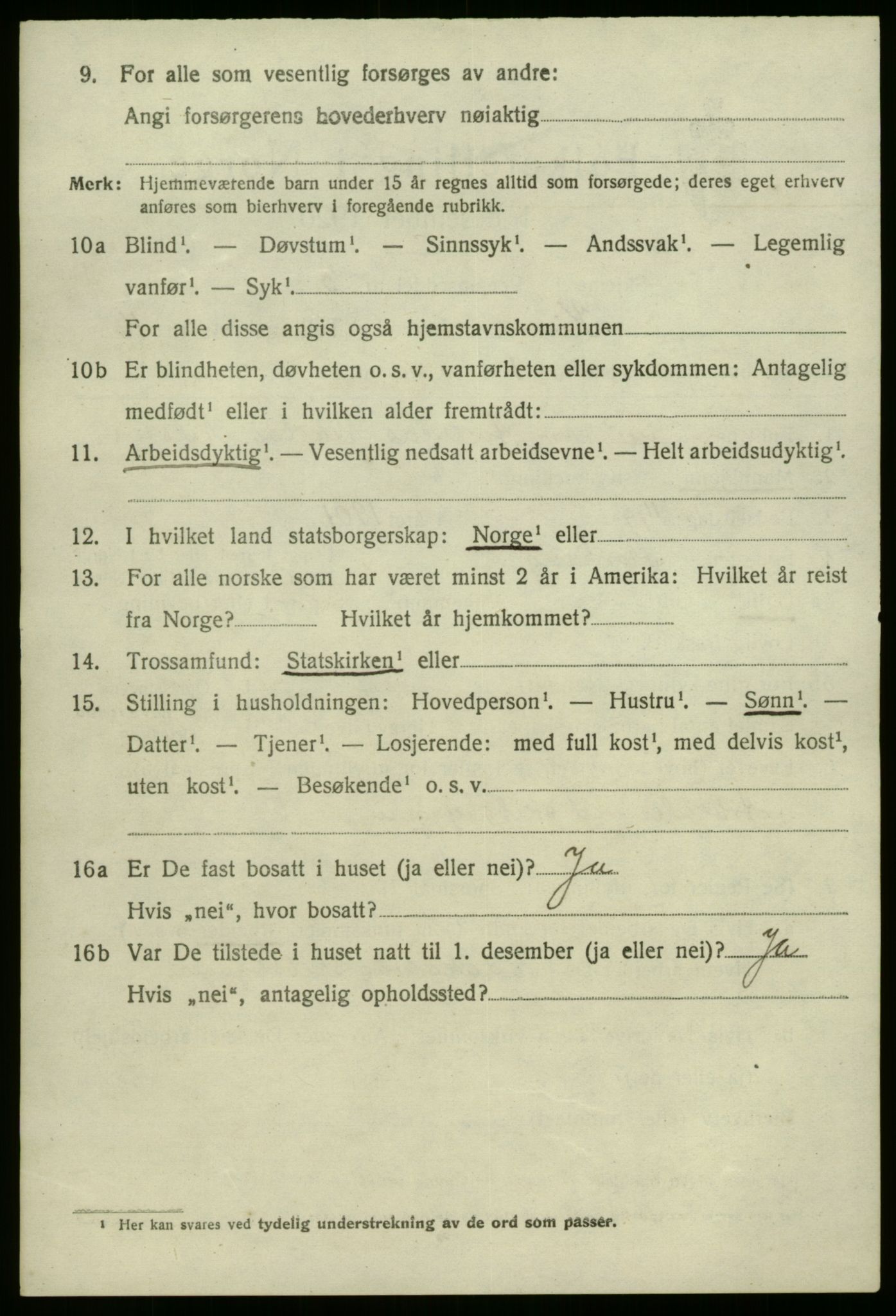 SAB, 1920 census for Kinn, 1920, p. 5580