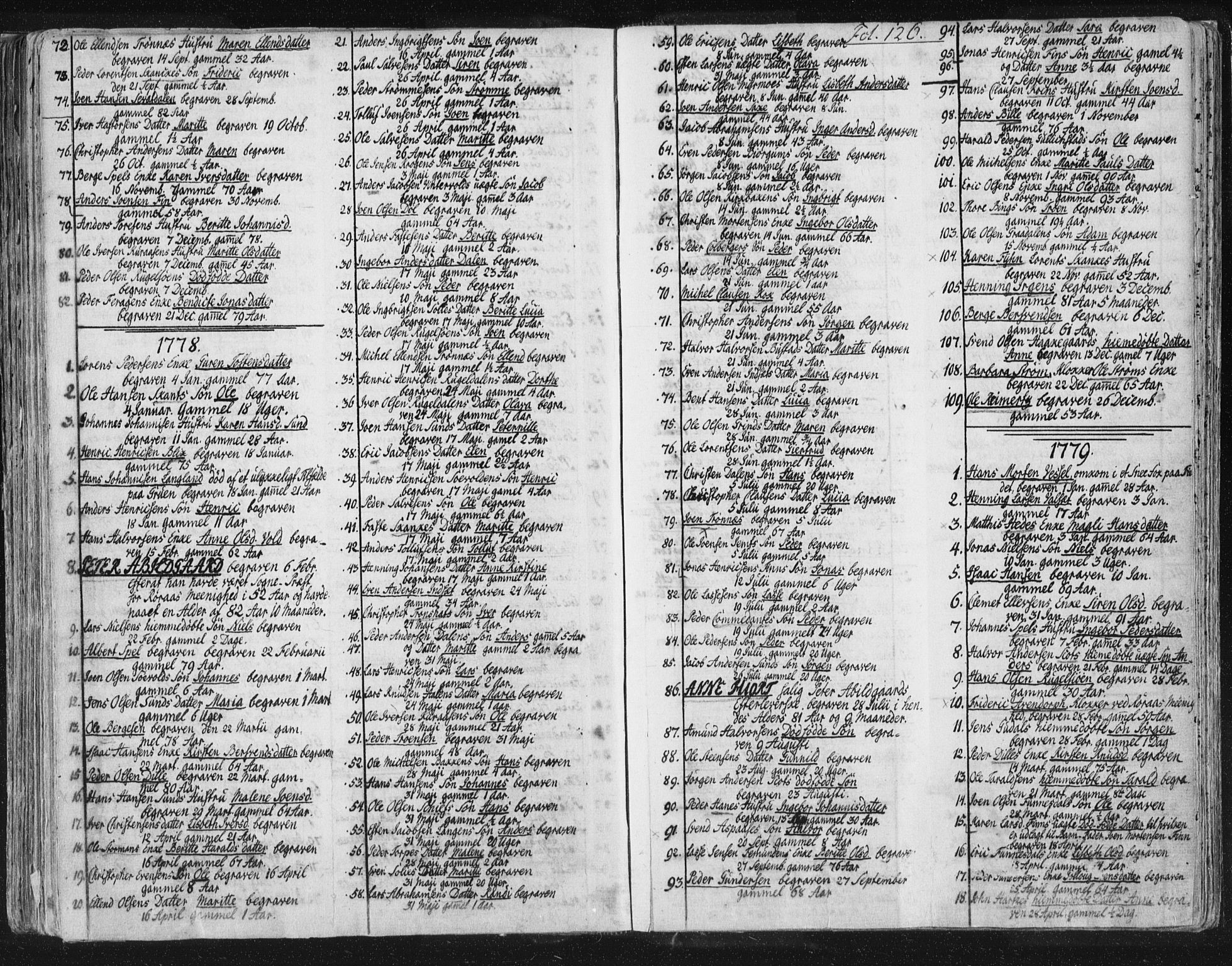 Ministerialprotokoller, klokkerbøker og fødselsregistre - Sør-Trøndelag, SAT/A-1456/681/L0926: Parish register (official) no. 681A04, 1767-1797, p. 126