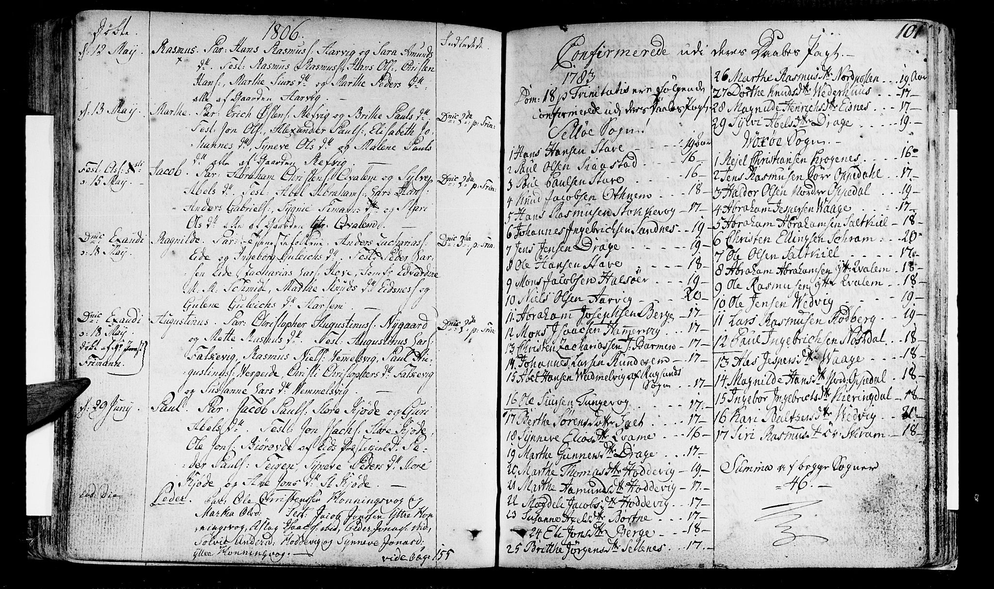 Selje sokneprestembete, AV/SAB-A-99938/H/Ha/Haa/Haaa: Parish register (official) no. A 6, 1782-1806, p. 101