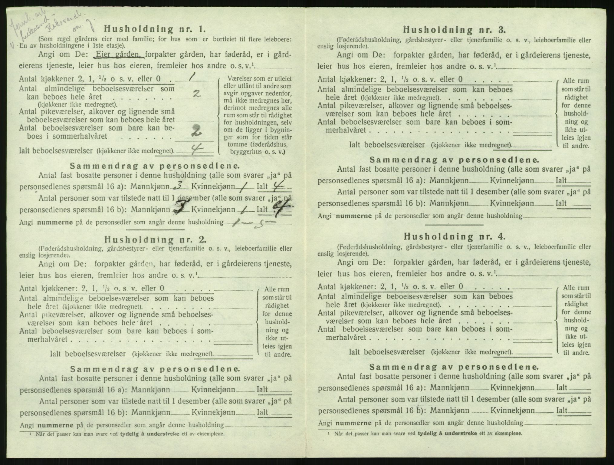 SAK, 1920 census for Birkenes, 1920, p. 570