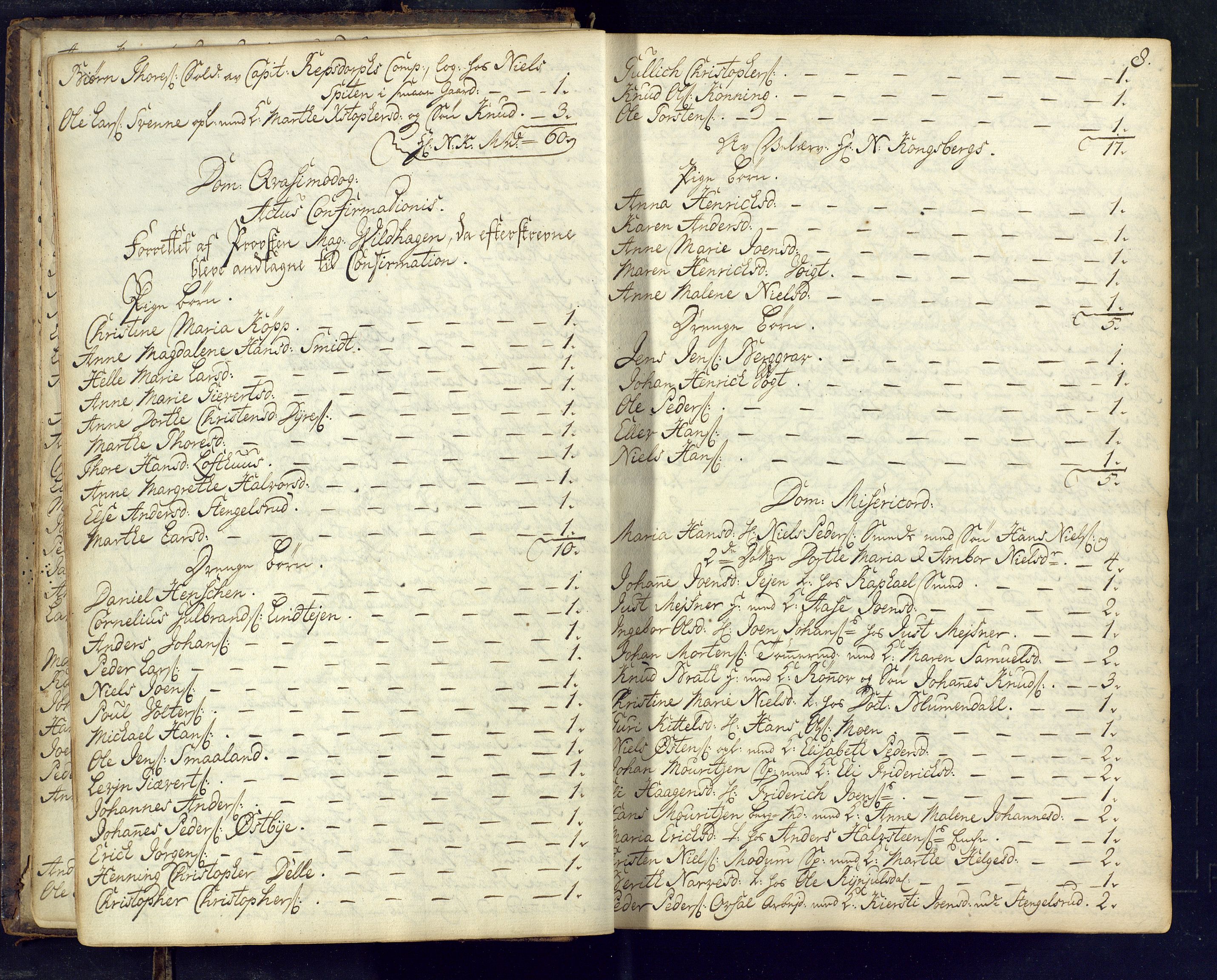 Kongsberg kirkebøker, SAKO/A-22/M/Ma/L0002: Communicants register no. 2, 1739-1745, p. 8