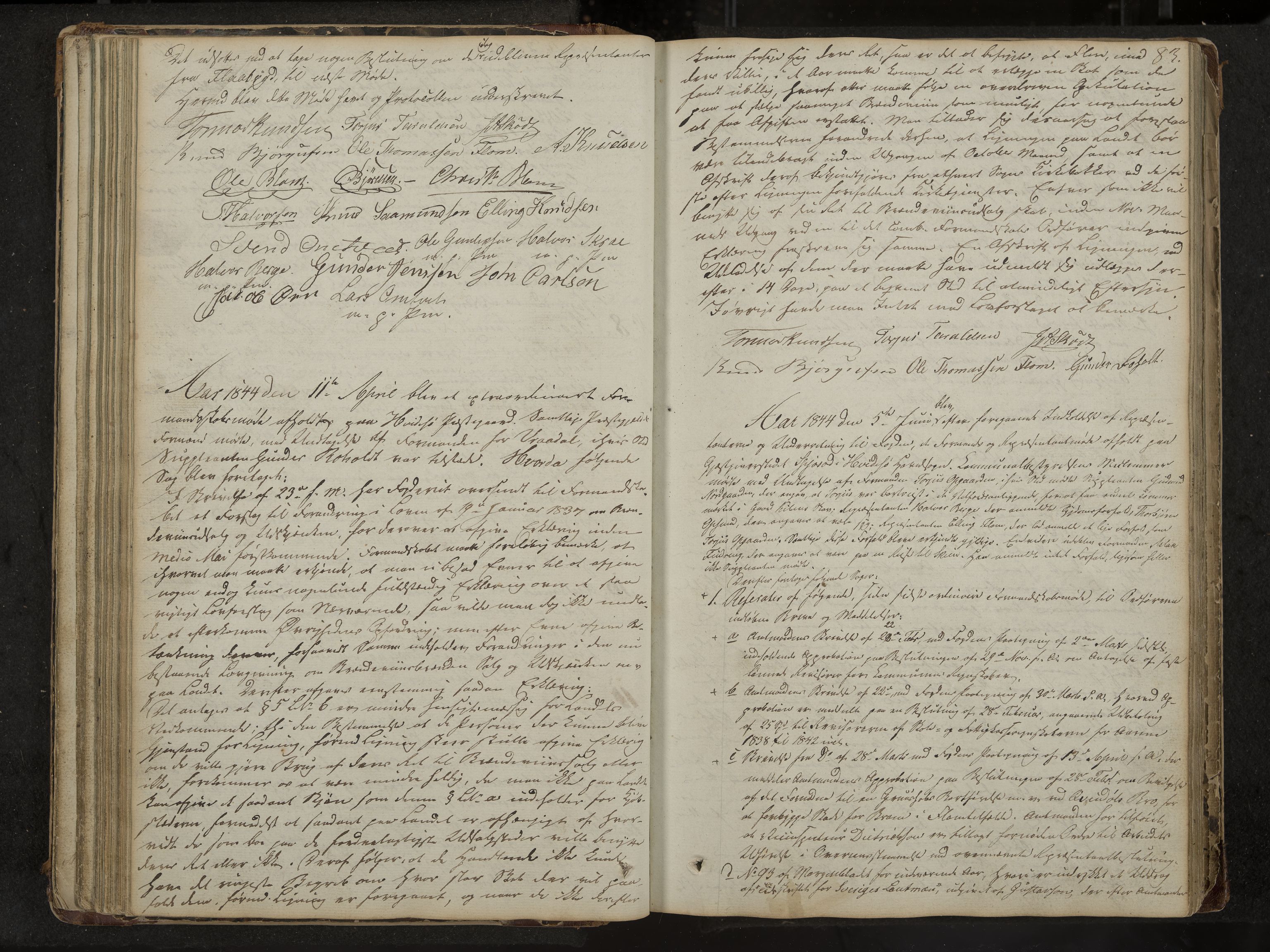 Kviteseid formannskap og sentraladministrasjon, IKAK/0829021/A/Aa/L0001: Møtebok med register, 1837-1866, p. 83