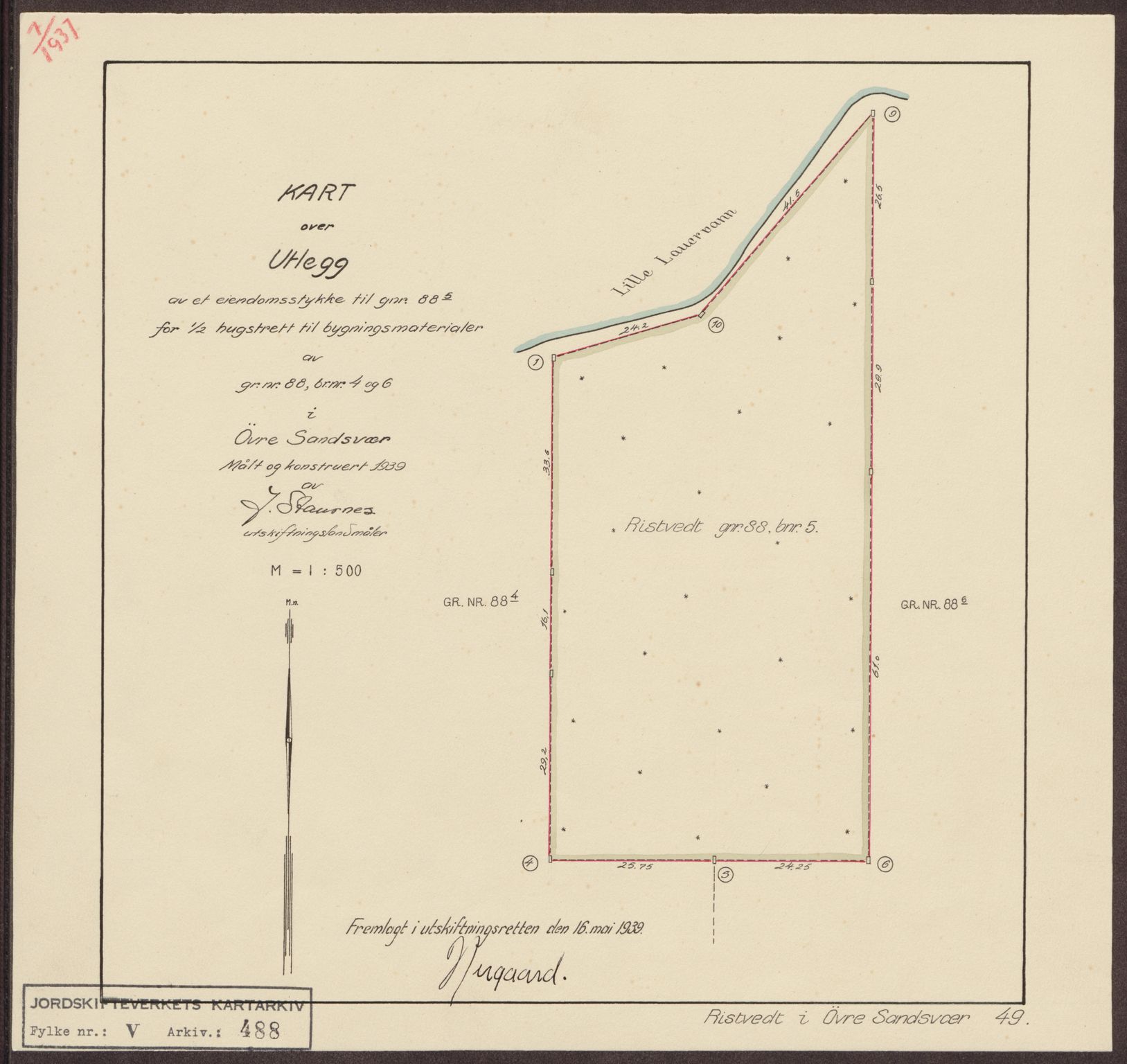 Jordskifteverkets kartarkiv, AV/RA-S-3929/T, 1859-1988, p. 689