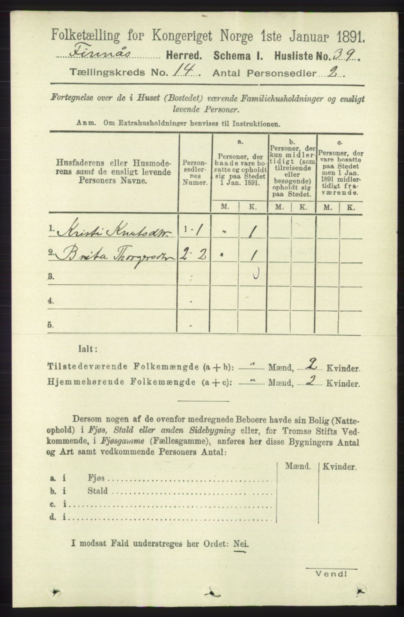 RA, 1891 census for 1218 Finnås, 1891, p. 5700