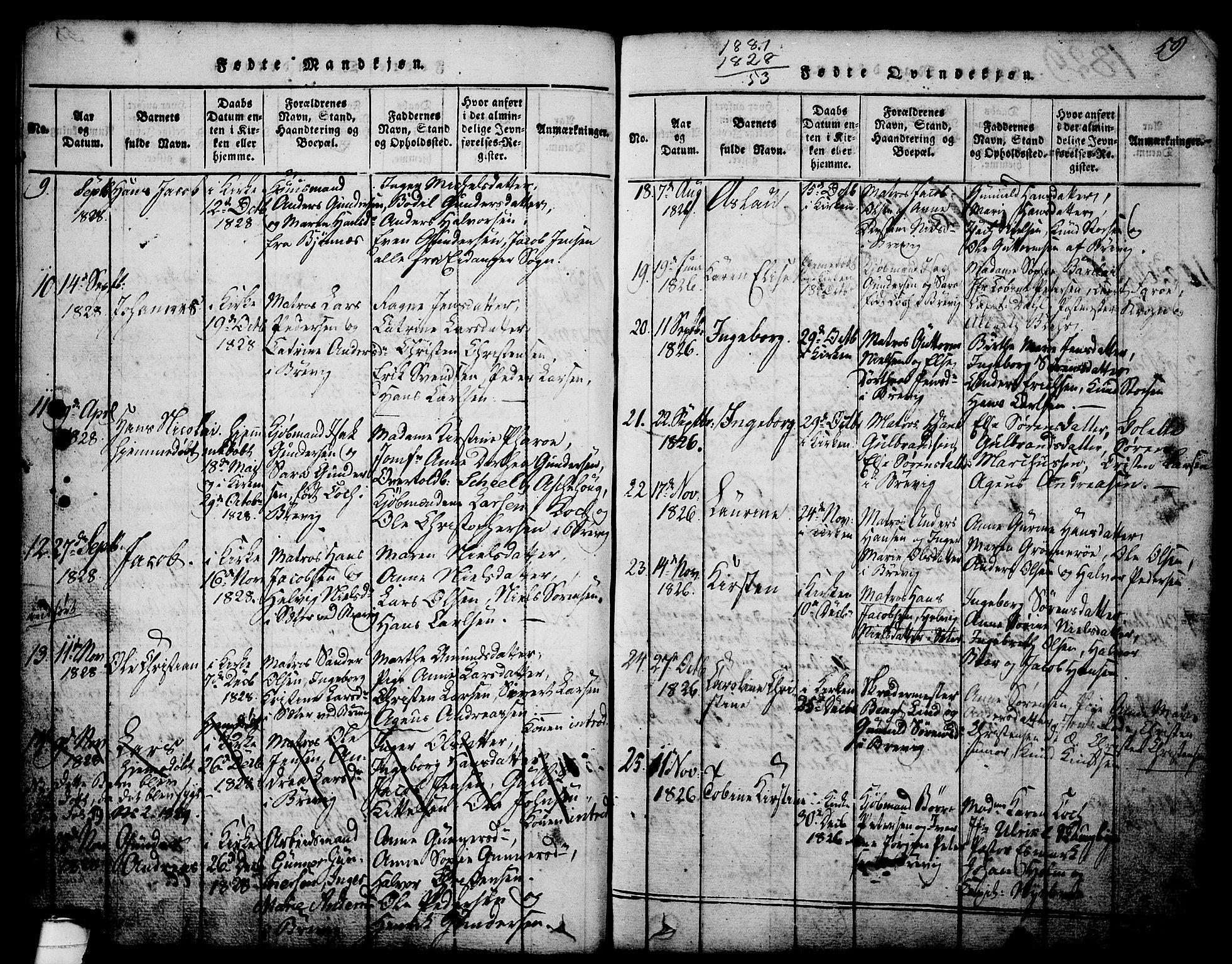 Brevik kirkebøker, AV/SAKO-A-255/G/Ga/L0001: Parish register (copy) no. 1, 1814-1845, p. 59