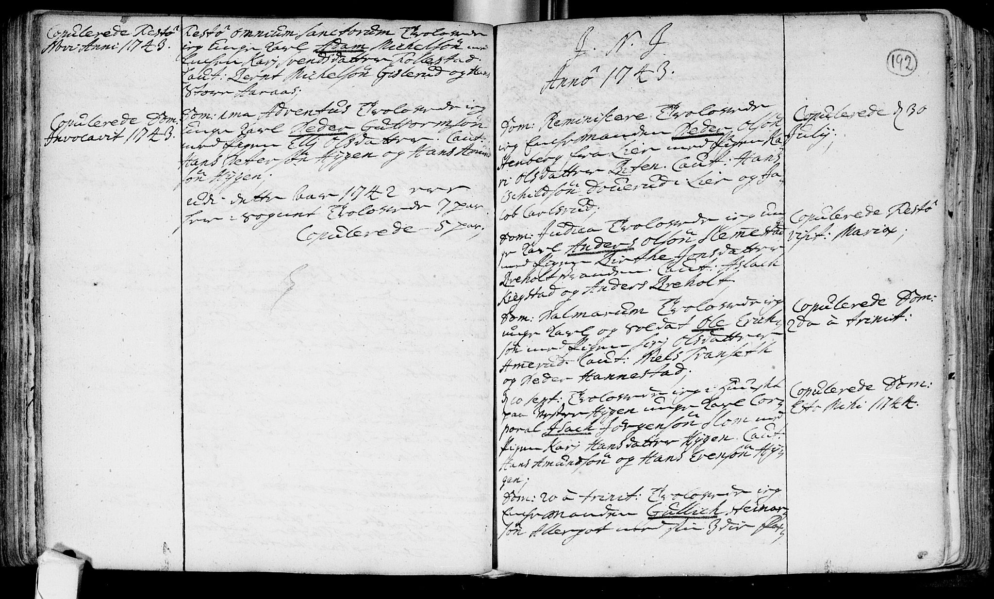 Røyken kirkebøker, AV/SAKO-A-241/F/Fa/L0002: Parish register (official) no. 2, 1731-1782, p. 192