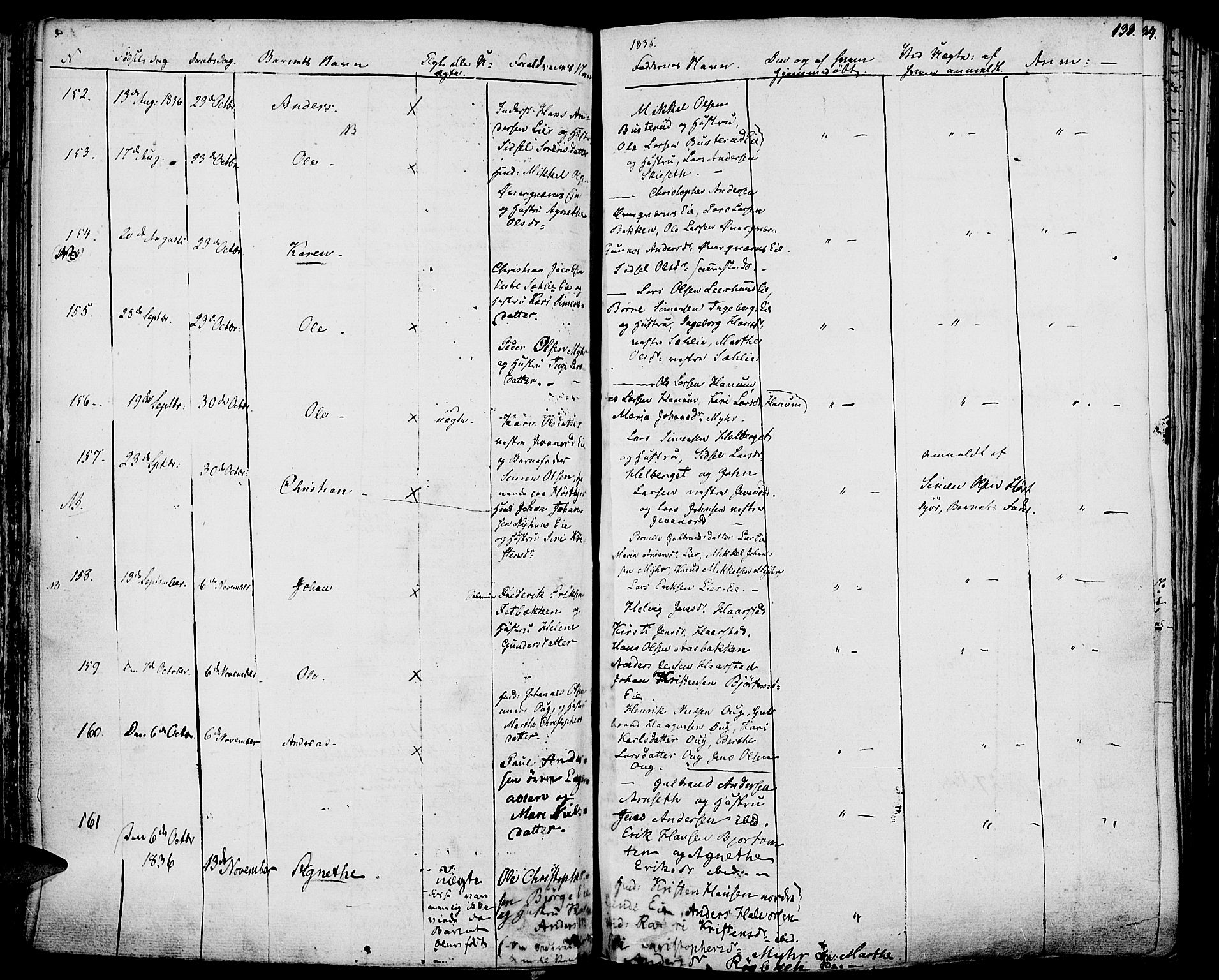 Vang prestekontor, Hedmark, AV/SAH-PREST-008/H/Ha/Haa/L0009: Parish register (official) no. 9, 1826-1841, p. 133