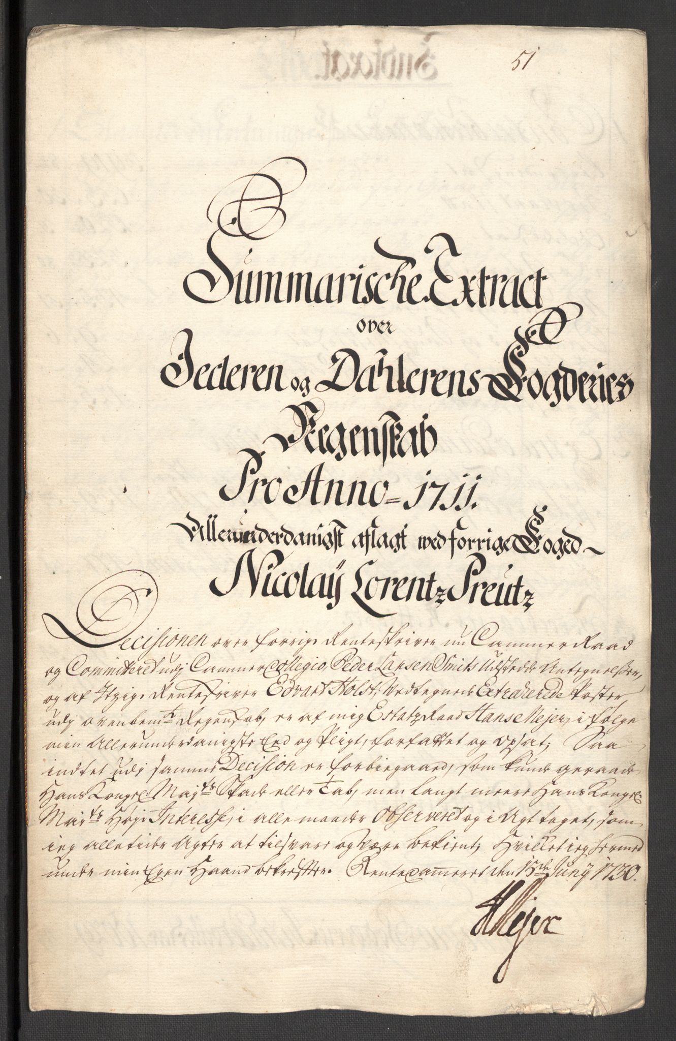 Rentekammeret inntil 1814, Reviderte regnskaper, Fogderegnskap, AV/RA-EA-4092/R46/L2735: Fogderegnskap Jæren og Dalane, 1711, p. 32