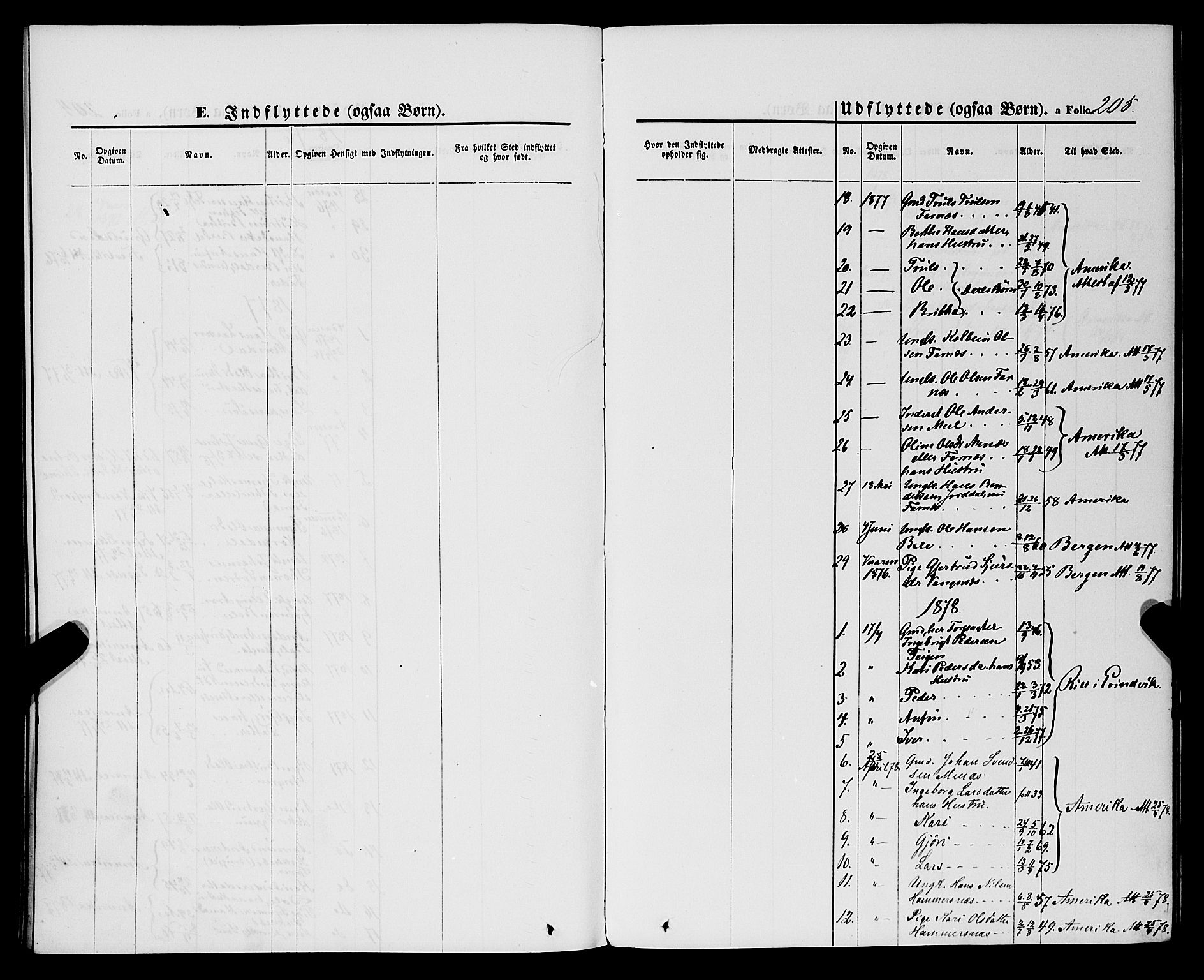 Balestrand sokneprestembete, SAB/A-79601/H/Haa/Haaa/L0003: Parish register (official) no. A 3, 1867-1878, p. 205
