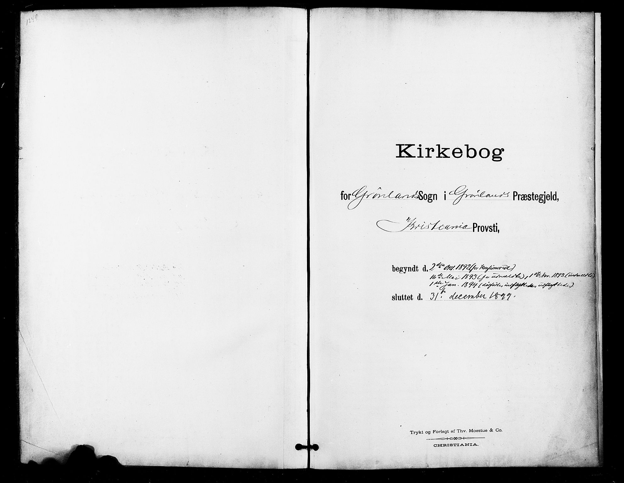 Grønland prestekontor Kirkebøker, SAO/A-10848/F/Fa/L0011: Parish register (official) no. 11, 1892-1907