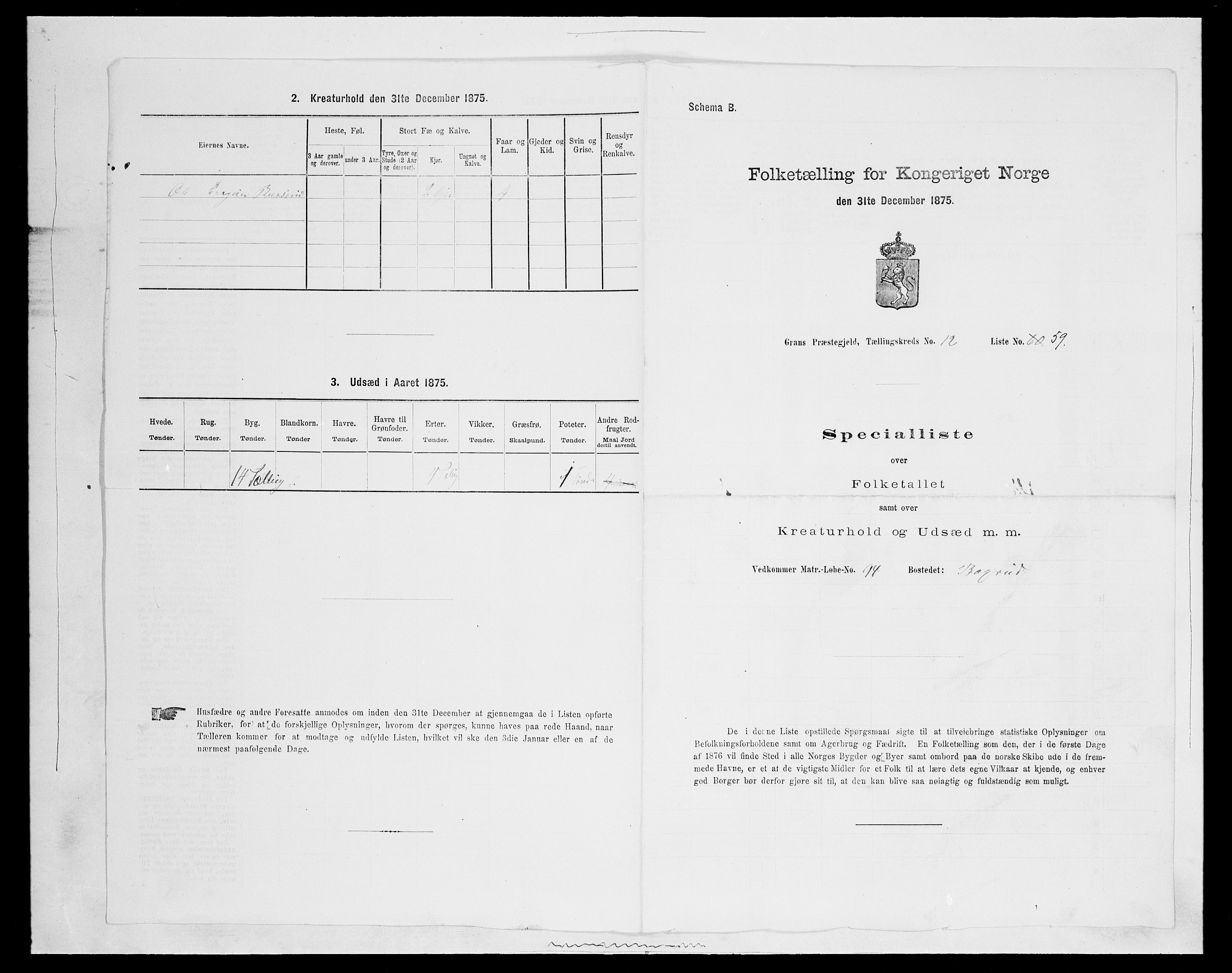 SAH, 1875 census for 0534P Gran, 1875, p. 2357
