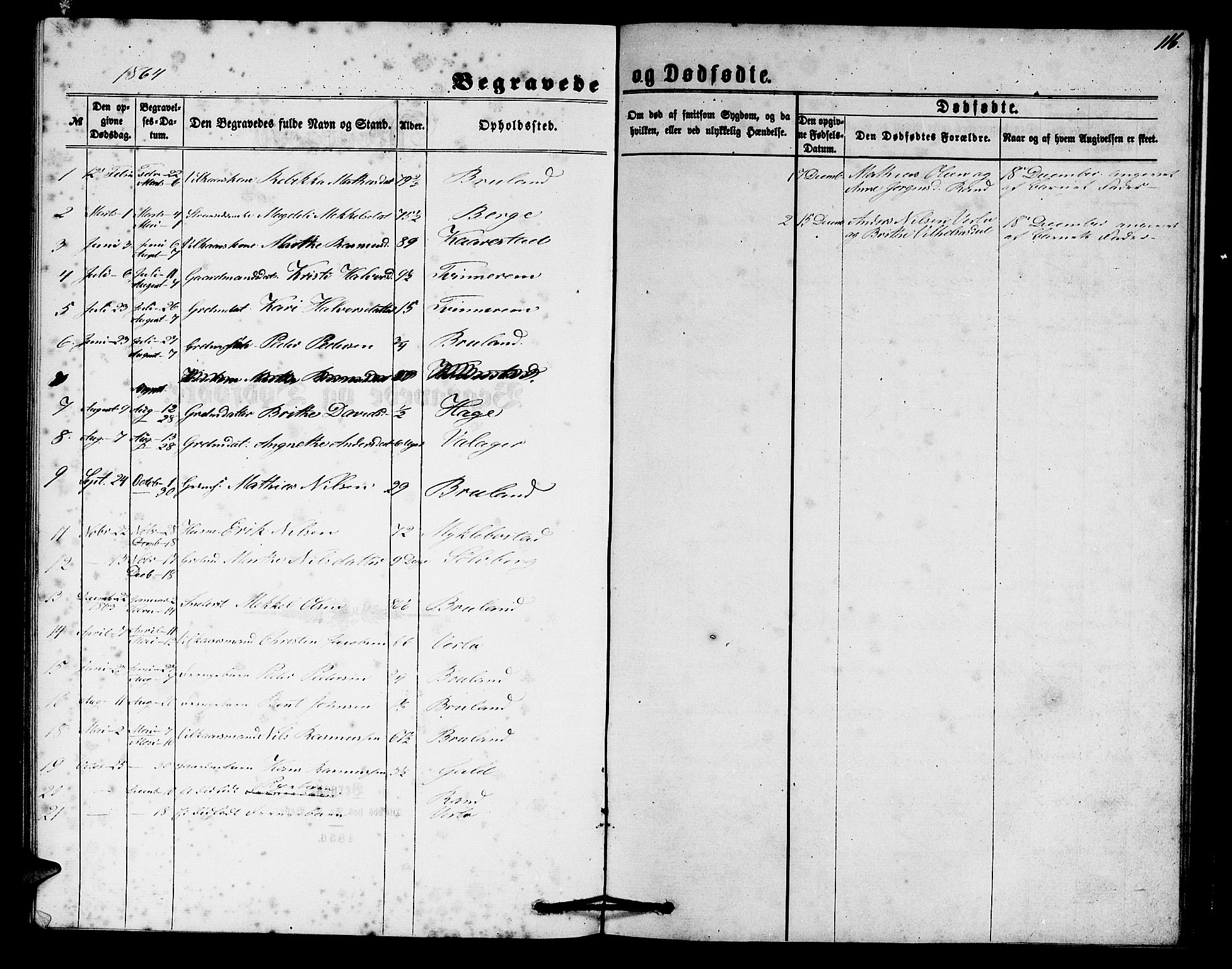 Innvik sokneprestembete, AV/SAB-A-80501: Parish register (copy) no. C 2, 1864-1882, p. 116