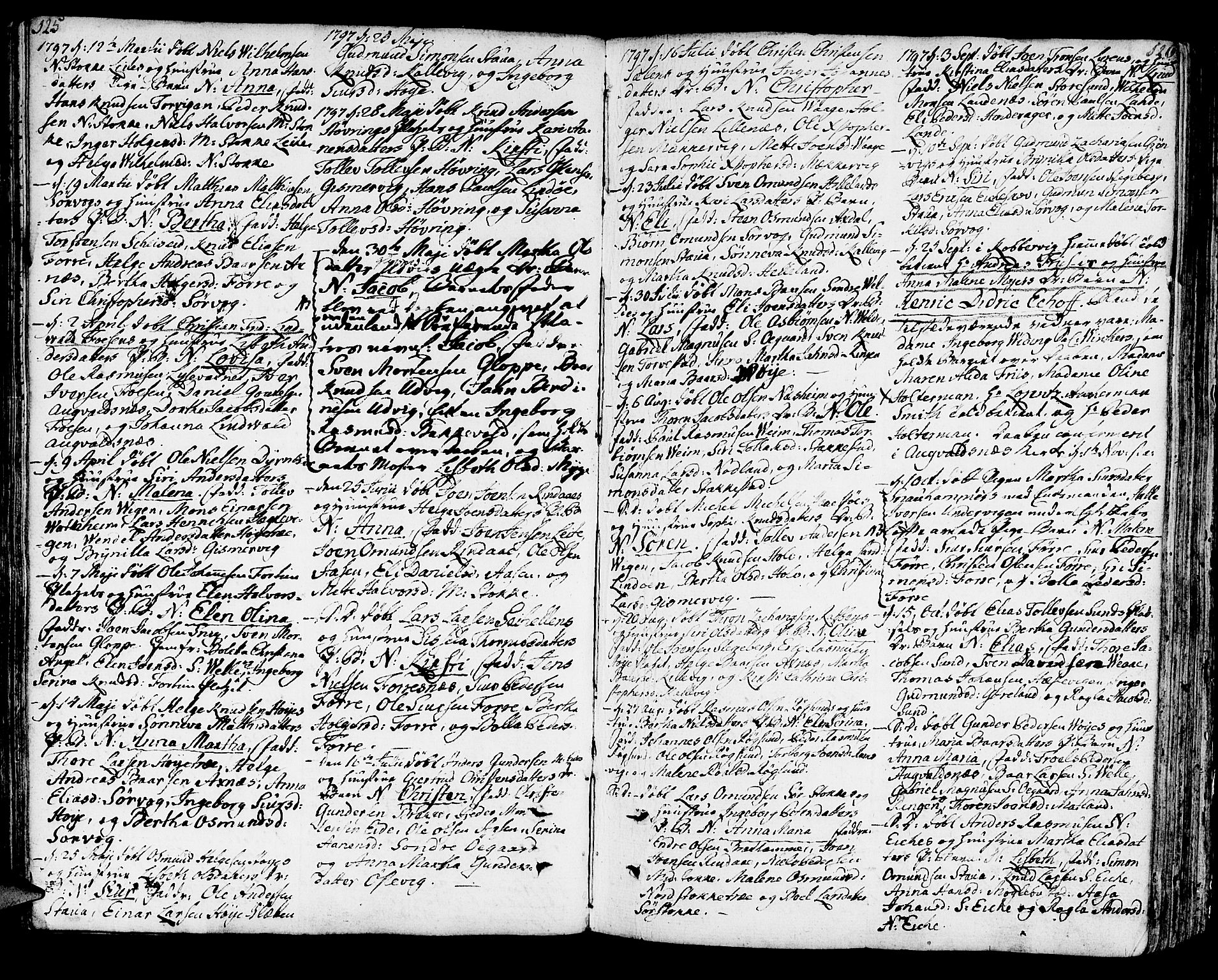 Avaldsnes sokneprestkontor, AV/SAST-A -101851/H/Ha/Haa/L0002: Parish register (official) no. A 2, 1765-1800, p. 125-126