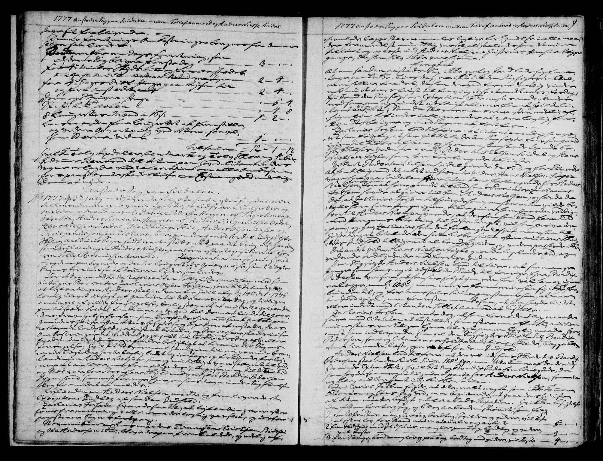 Sunnfjord tingrett, AV/SAB-A-3201/1/F/Fa/Faa/L0019: Tingbok, 1777-1785, p. 8b-9a