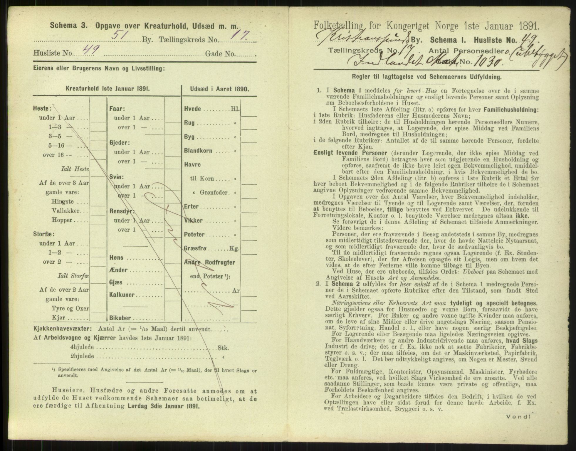 RA, 1891 census for 1503 Kristiansund, 1891, p. 1848