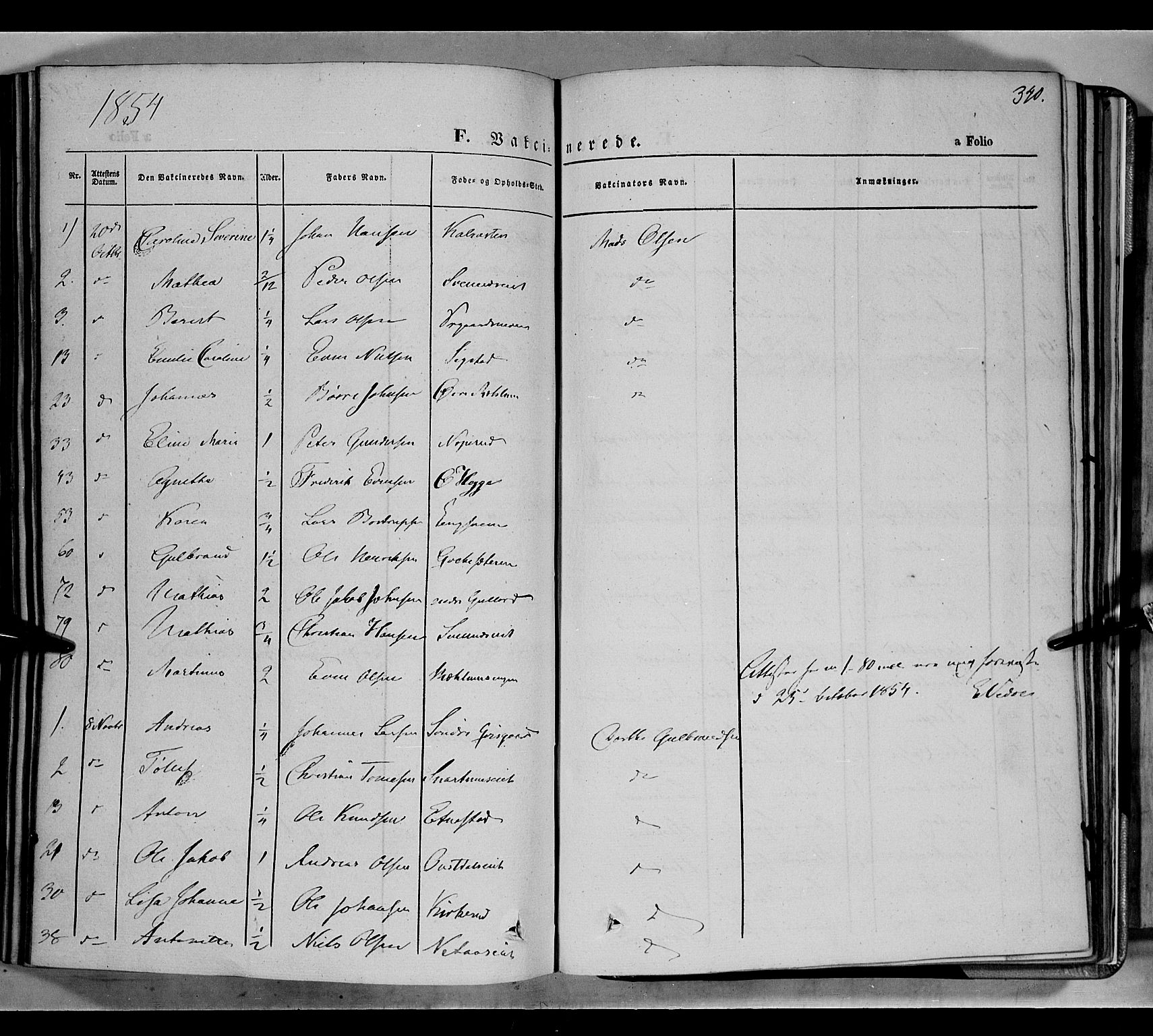 Biri prestekontor, SAH/PREST-096/H/Ha/Haa/L0005: Parish register (official) no. 5, 1843-1854, p. 340