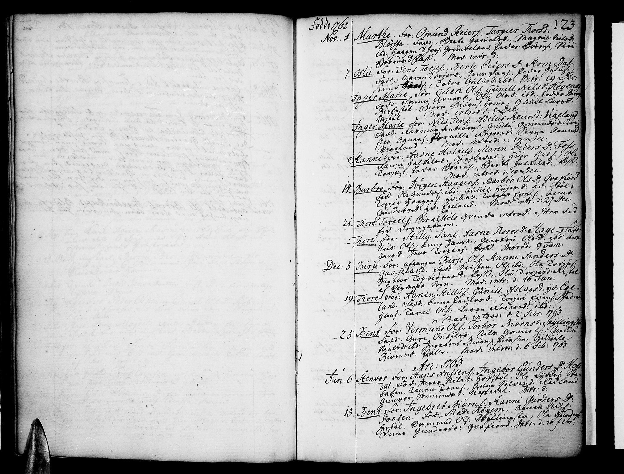 Sør-Audnedal sokneprestkontor, SAK/1111-0039/F/Fa/Fab/L0001: Parish register (official) no. A 1 /1, 1726-1766, p. 123