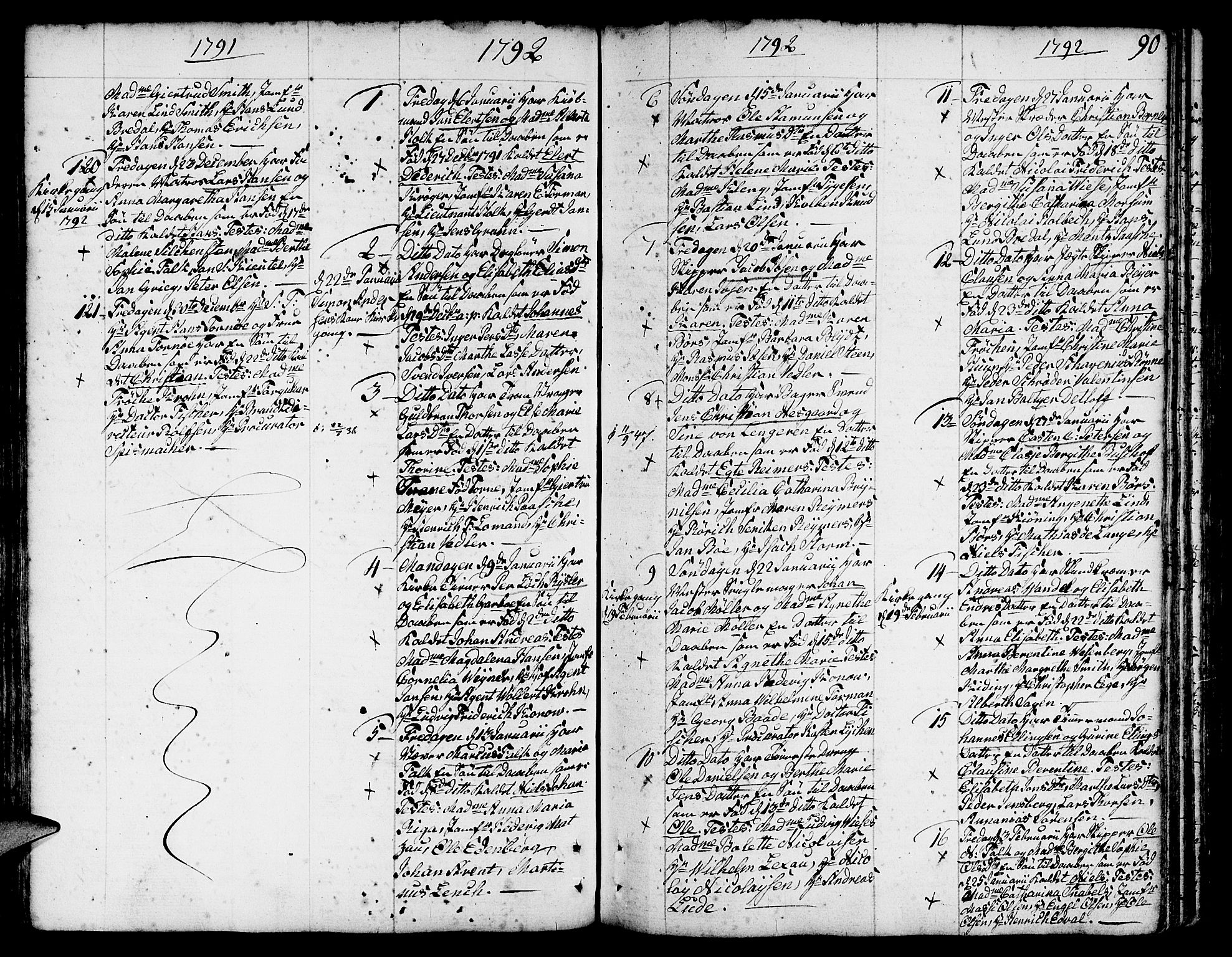 Nykirken Sokneprestembete, AV/SAB-A-77101/H/Haa/L0005: Parish register (official) no. A 5, 1775-1808, p. 90
