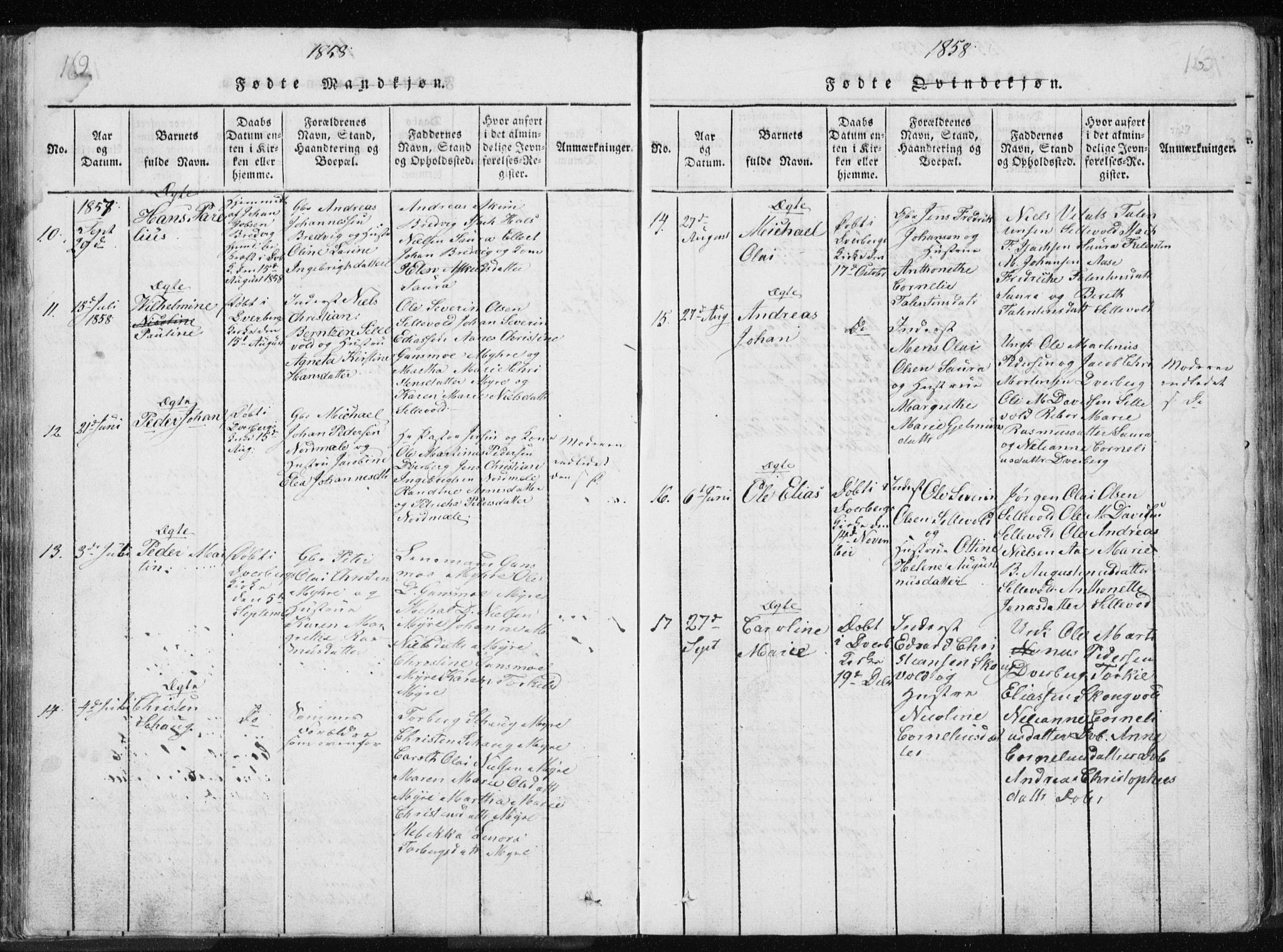 Ministerialprotokoller, klokkerbøker og fødselsregistre - Nordland, AV/SAT-A-1459/897/L1411: Parish register (copy) no. 897C01, 1820-1866, p. 162-163