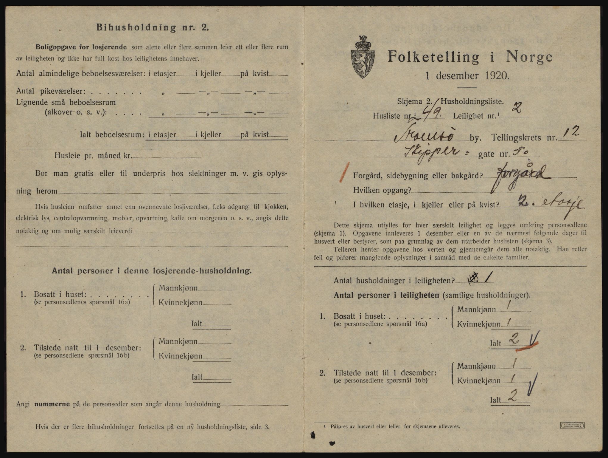 SATØ, 1920 census for Tromsø, 1920, p. 6111