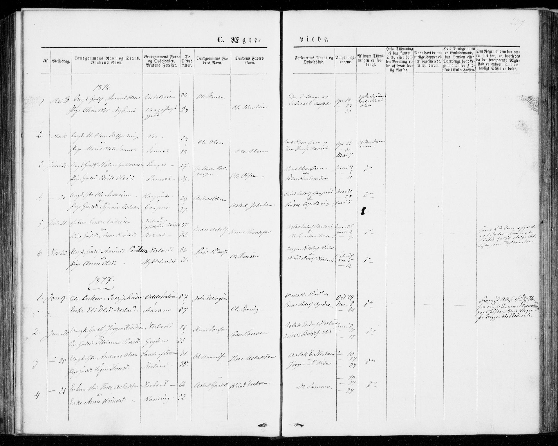 Ministerialprotokoller, klokkerbøker og fødselsregistre - Møre og Romsdal, SAT/A-1454/554/L0643: Parish register (official) no. 554A01, 1846-1879, p. 209
