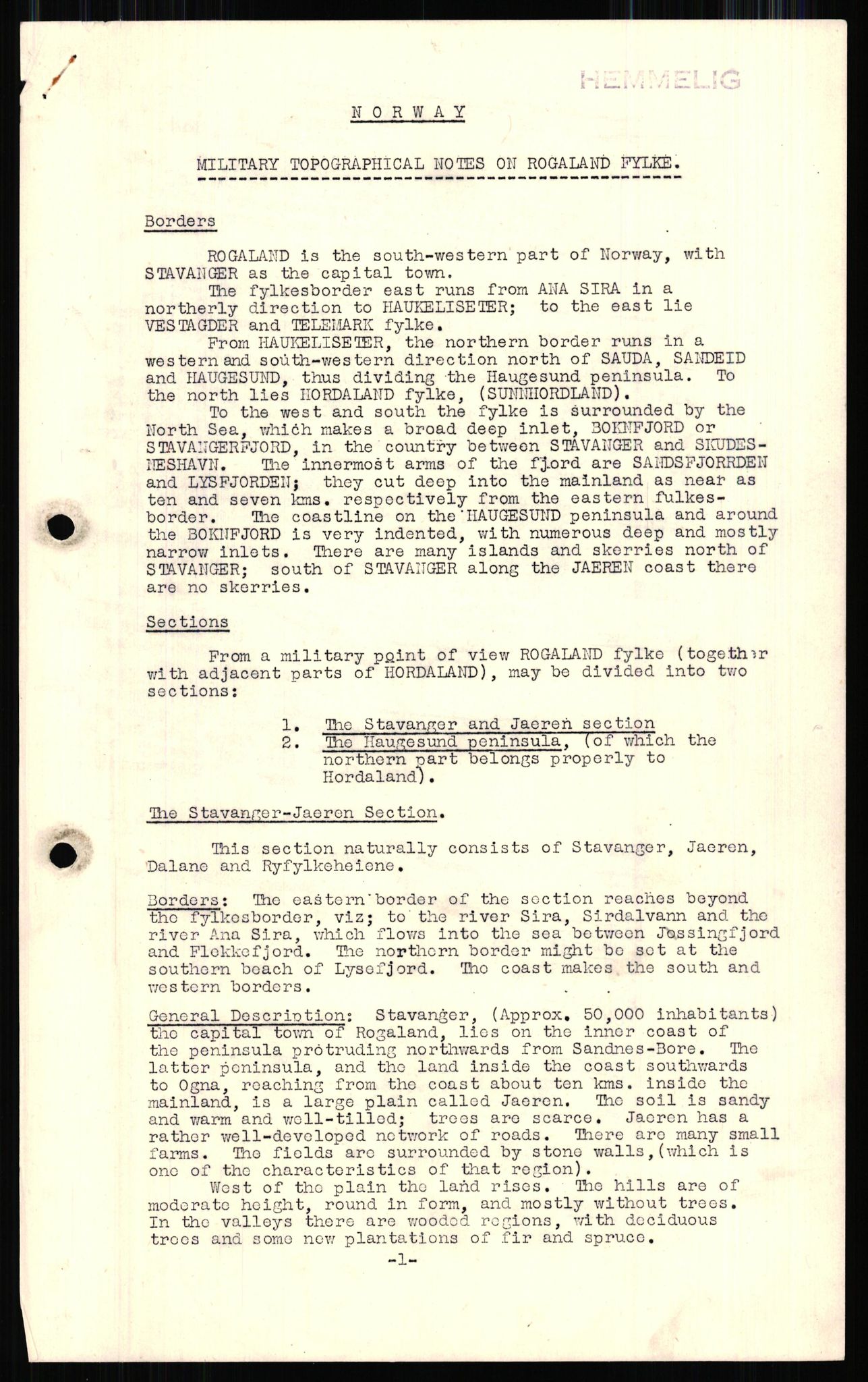 Forsvaret, Forsvarets overkommando II, RA/RAFA-3915/D/Dd/L0013:  Norsk topografi:  Norway and Arctic Finland, 1940-1941, p. 2