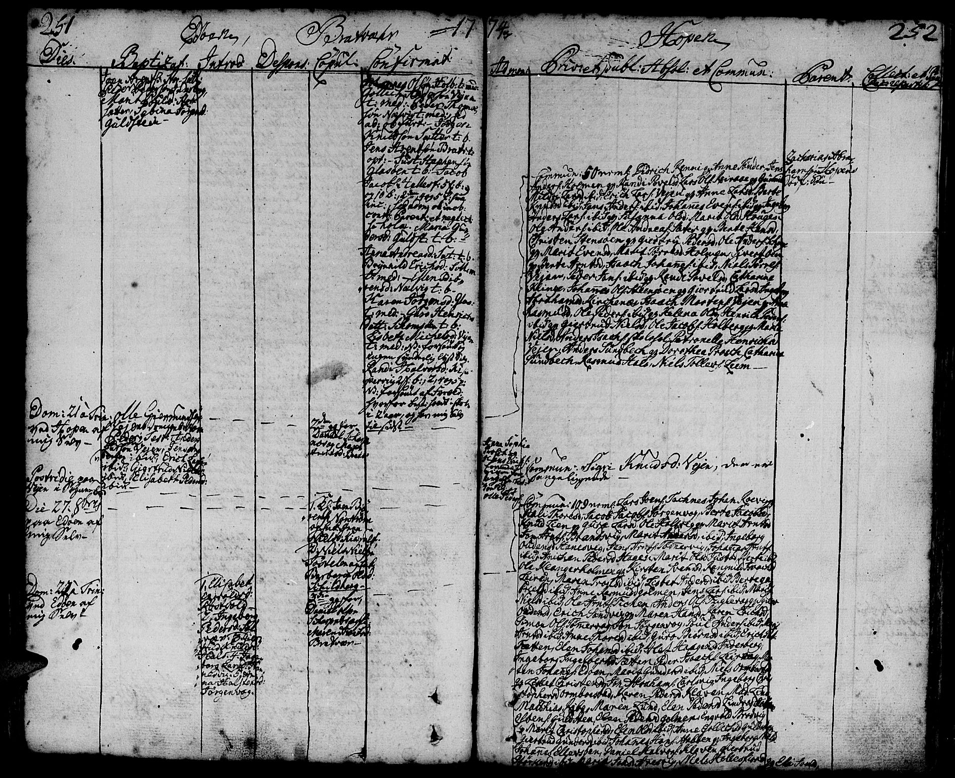 Ministerialprotokoller, klokkerbøker og fødselsregistre - Møre og Romsdal, AV/SAT-A-1454/581/L0932: Parish register (official) no. 581A02, 1767-1823, p. 251-252