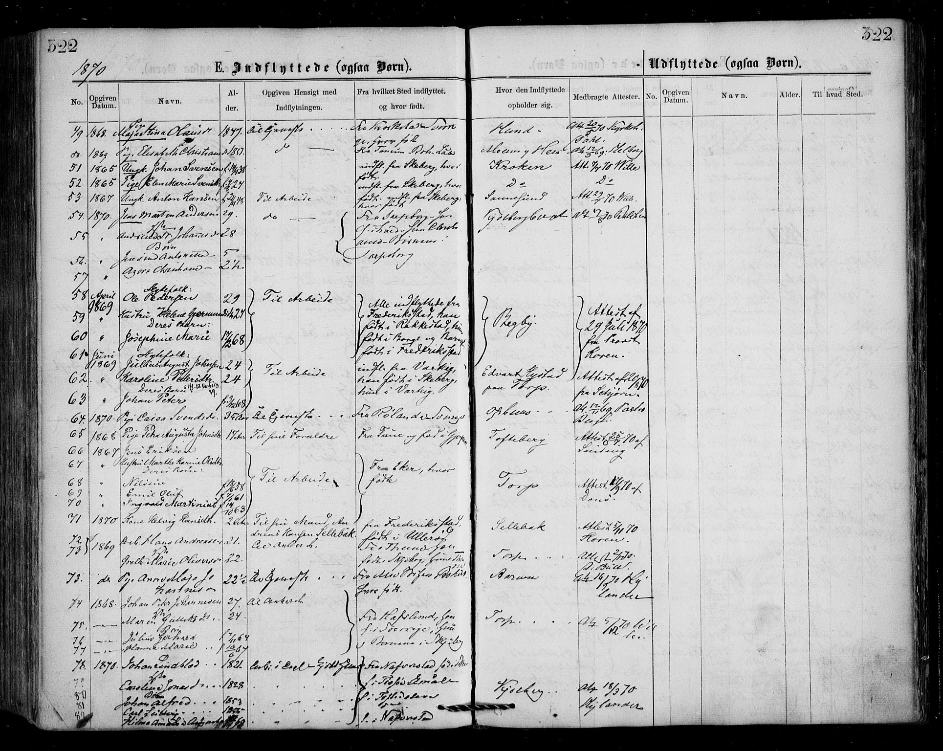 Borge prestekontor Kirkebøker, SAO/A-10903/F/Fa/L0006: Parish register (official) no. I 6, 1861-1874, p. 322