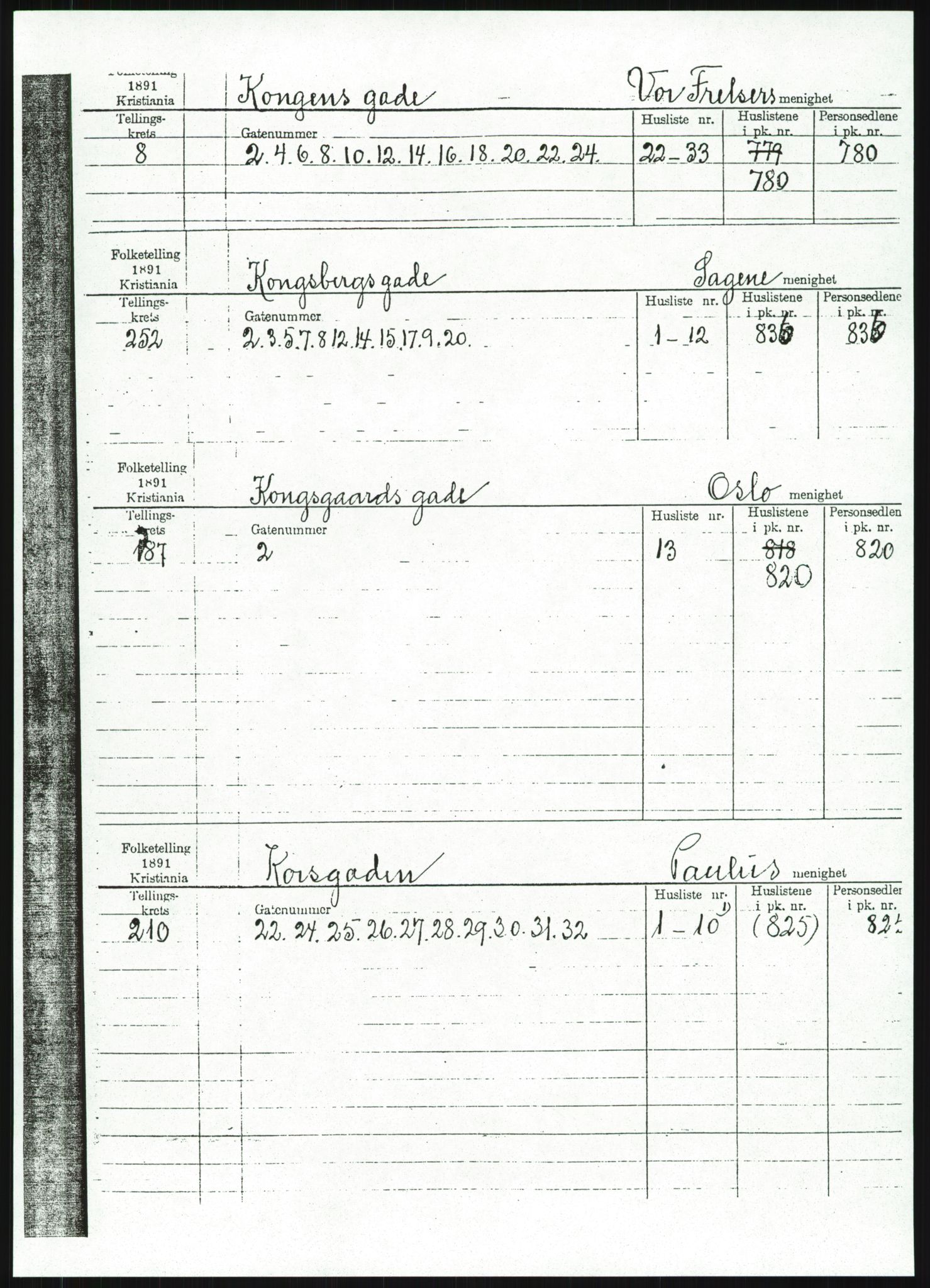 RA, 1891 census for 0301 Kristiania, 1891, p. 60