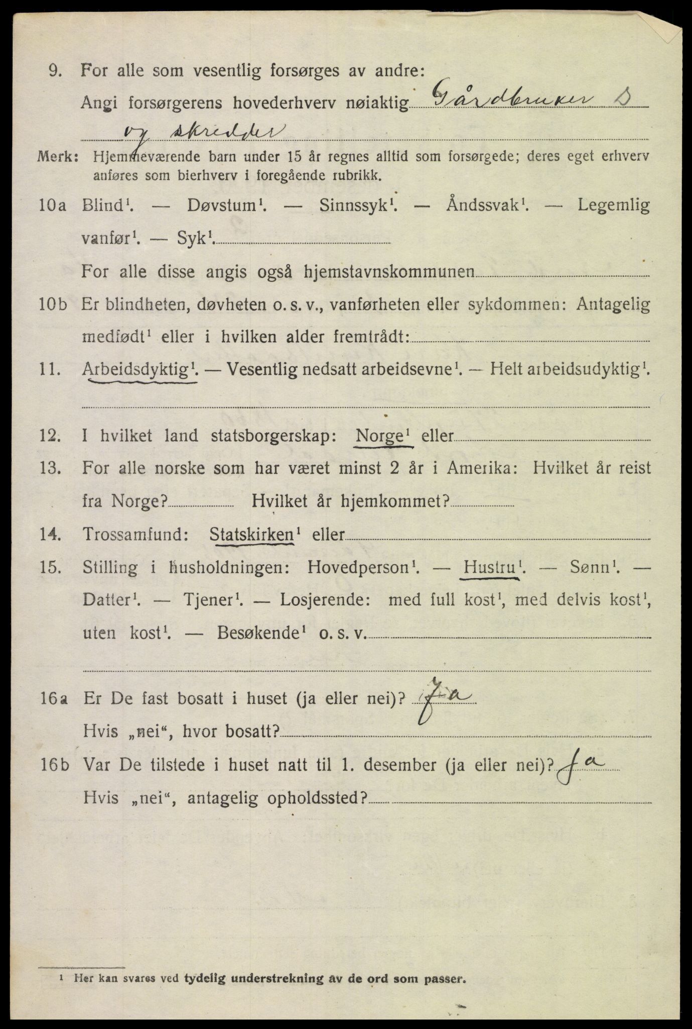 SAH, 1920 census for Nord-Aurdal, 1920, p. 3635