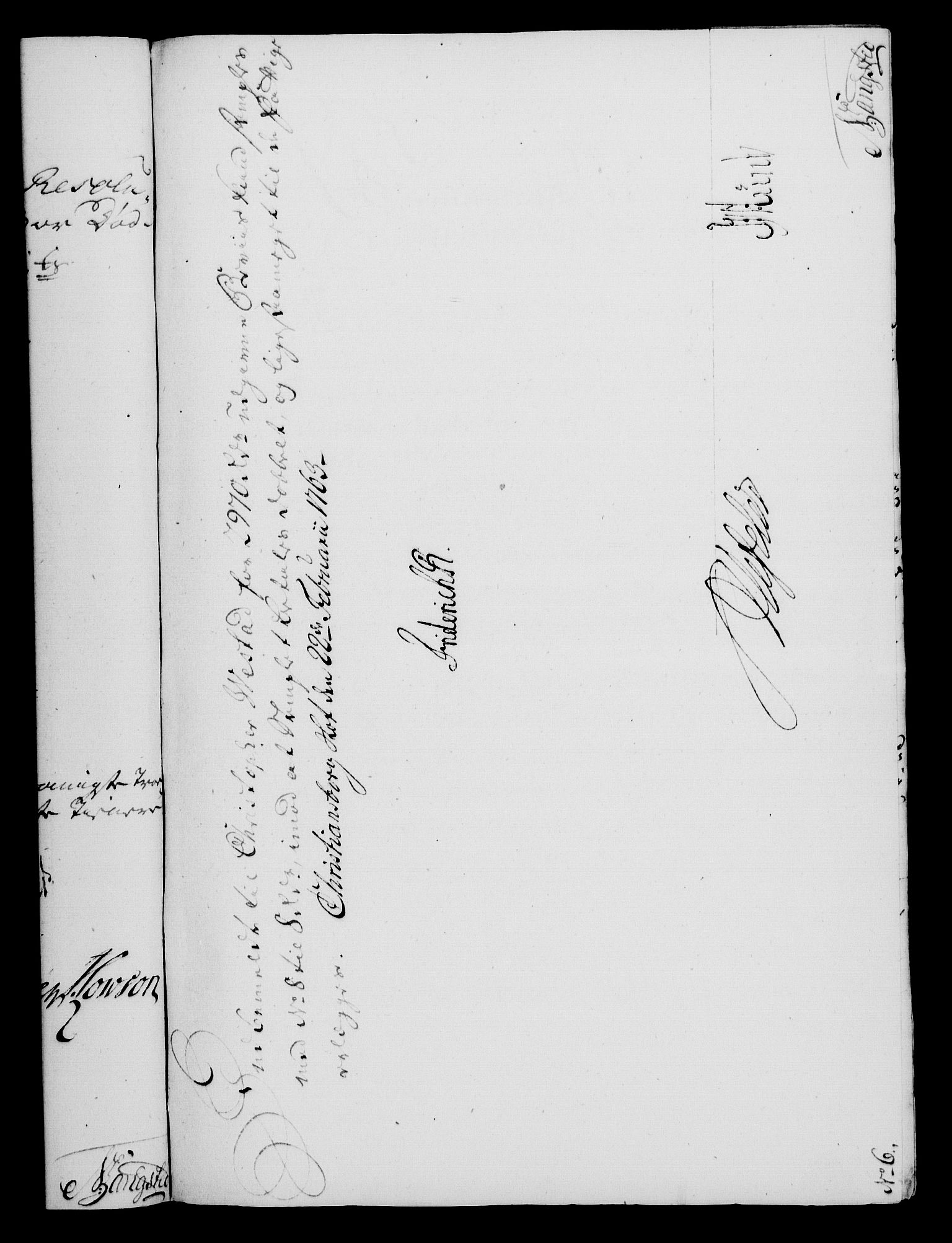 Rentekammeret, Kammerkanselliet, RA/EA-3111/G/Gf/Gfa/L0045: Norsk relasjons- og resolusjonsprotokoll (merket RK 52.45), 1763, p. 92