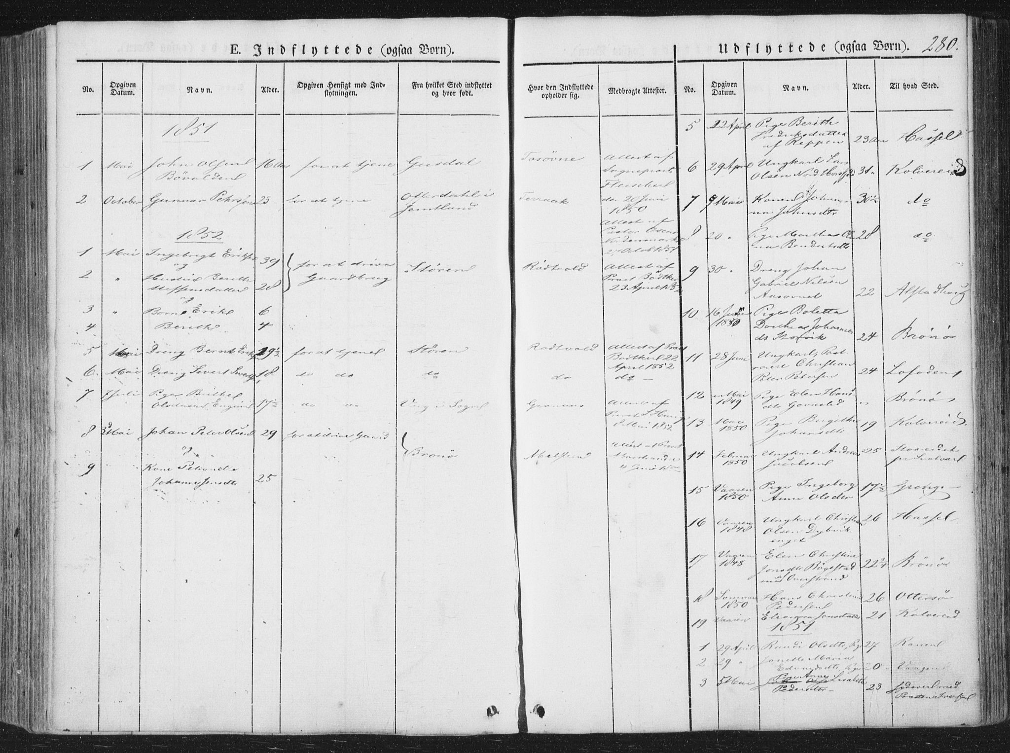 Ministerialprotokoller, klokkerbøker og fødselsregistre - Nordland, AV/SAT-A-1459/810/L0144: Parish register (official) no. 810A07 /1, 1841-1862, p. 280