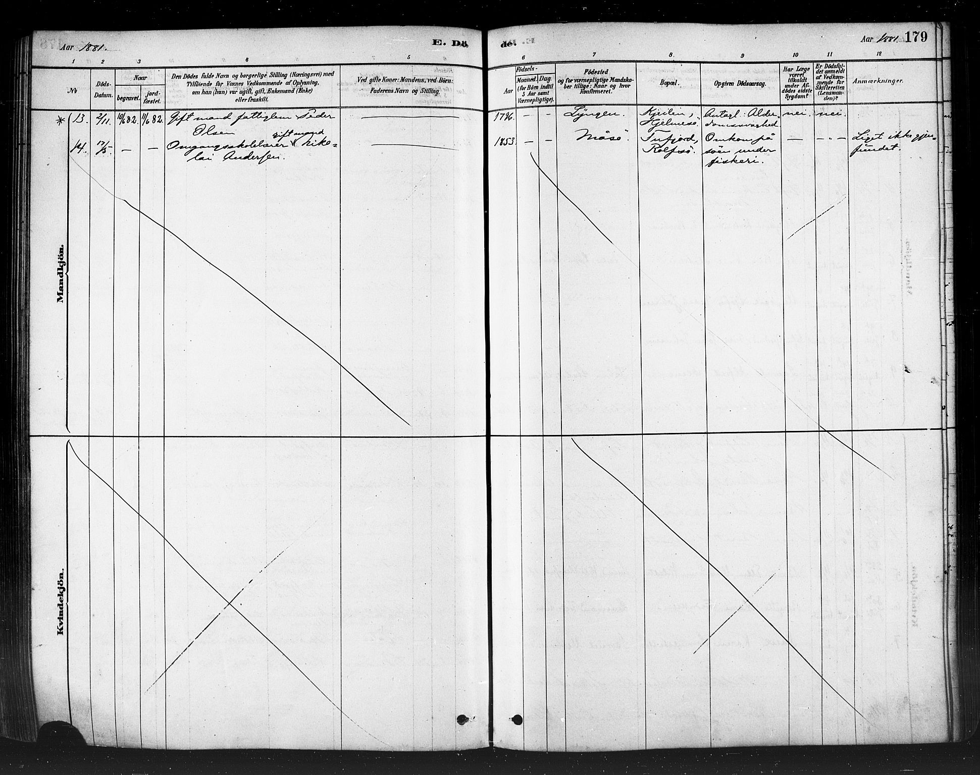 Måsøy sokneprestkontor, AV/SATØ-S-1348/H/Ha/L0004kirke: Parish register (official) no. 4, 1878-1891, p. 179