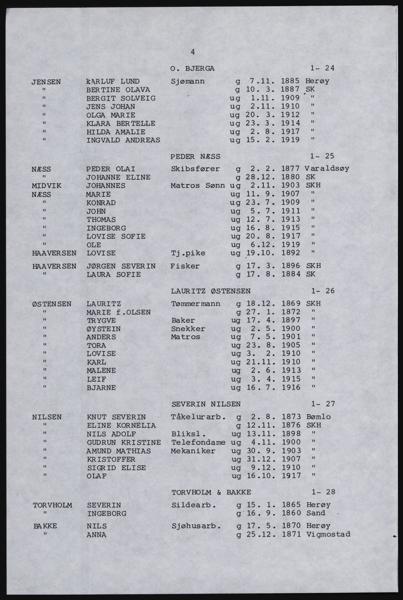 SAST, Copy of 1920 census for Karmøy, 1920, p. 16