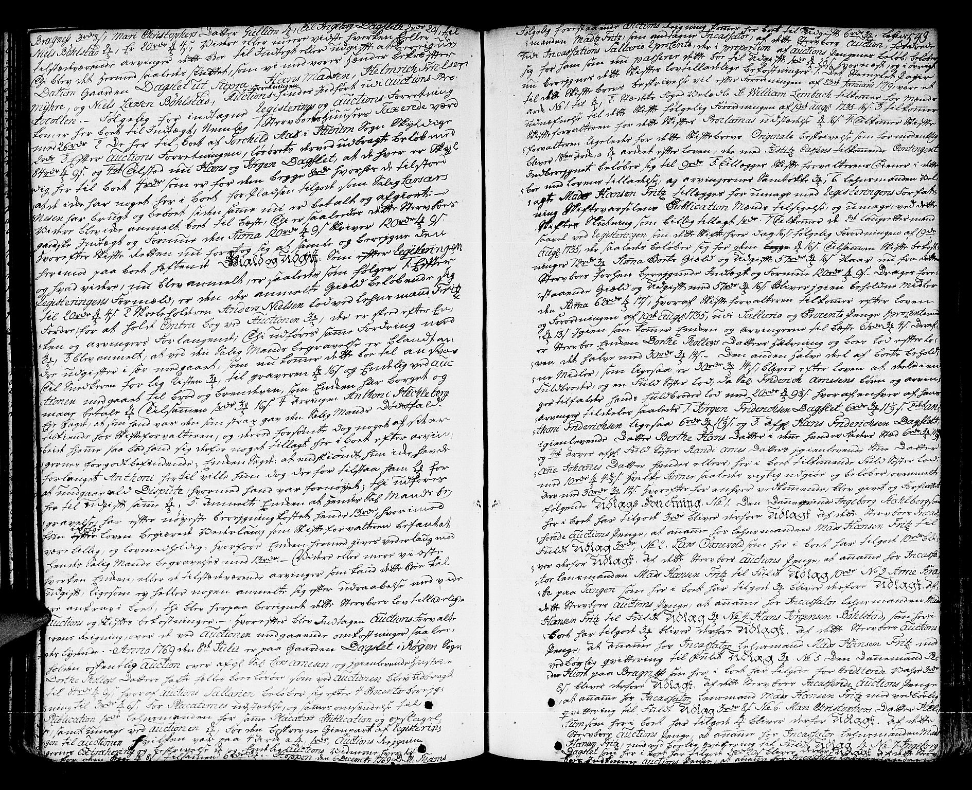 Lier, Røyken og Hurum sorenskriveri, SAKO/A-89/H/Hc/L0005: Skifteprotokoll, 1760-1774, p. 542b-543a
