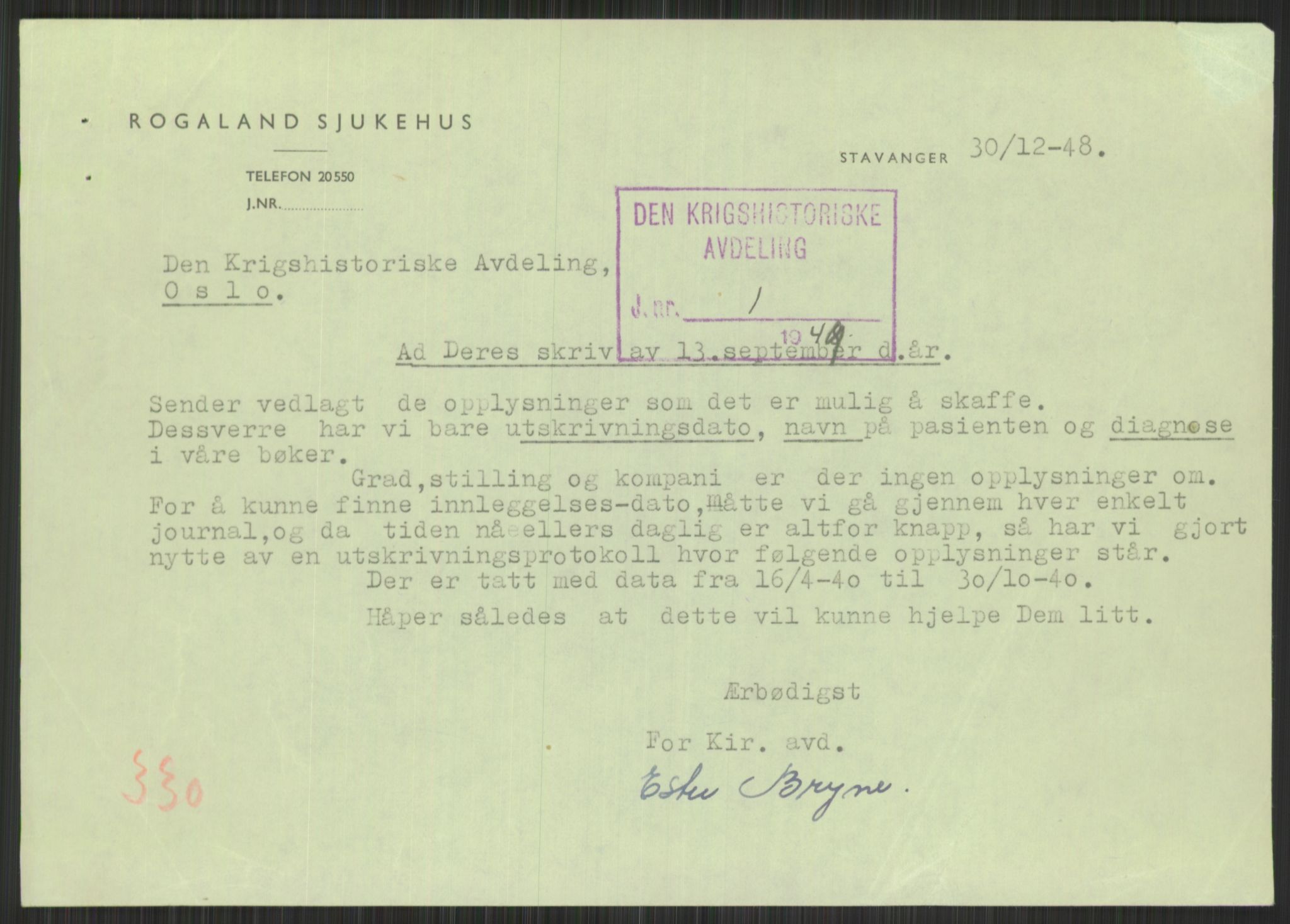 Forsvaret, Forsvarets krigshistoriske avdeling, RA/RAFA-2017/Y/Yb/L0092: II-C-11-321-330  -  3. Divisjon., 1940, p. 657