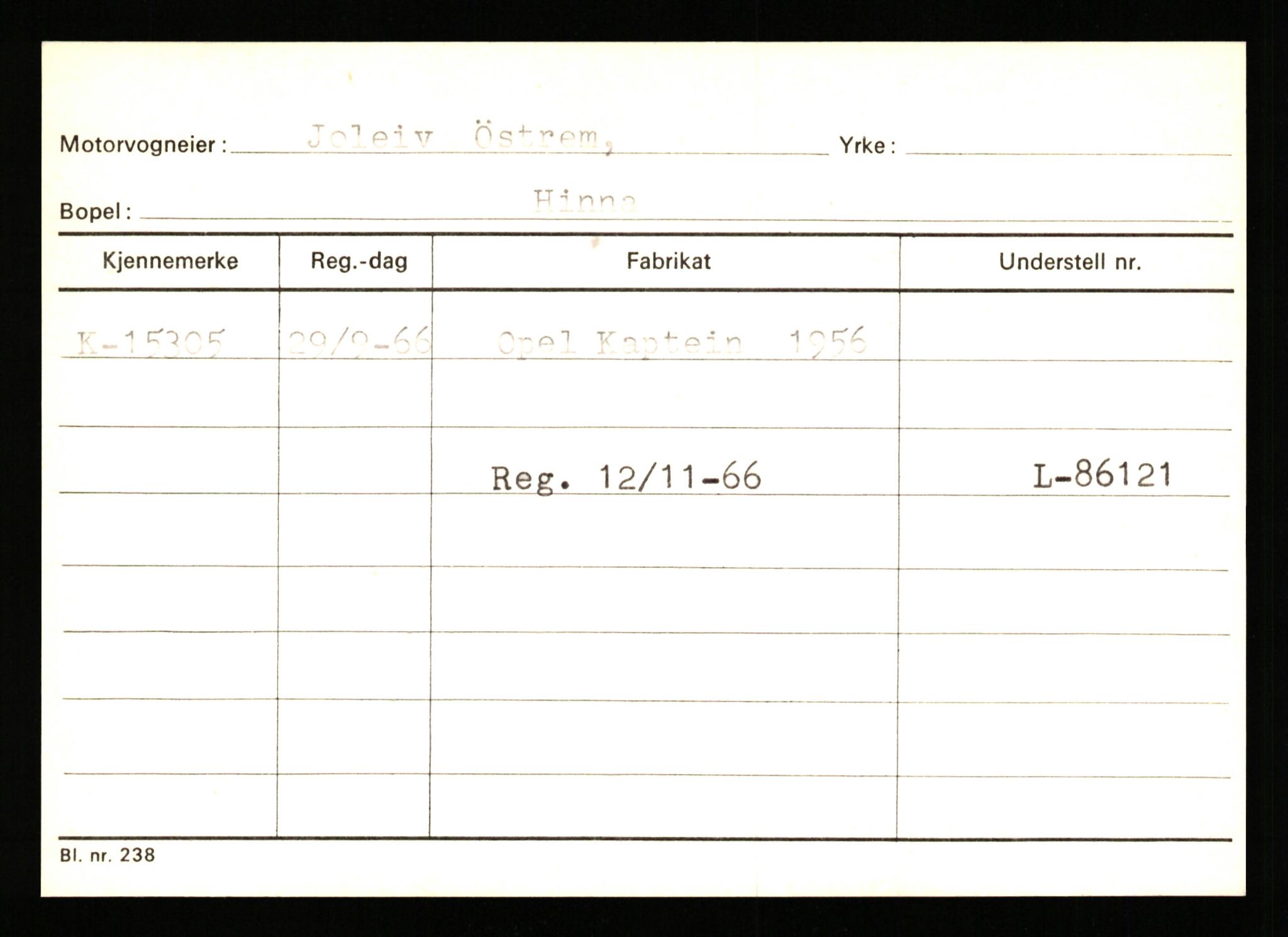 Stavanger trafikkstasjon, SAST/A-101942/0/G/L0003: Registreringsnummer: 10466 - 15496, 1930-1971, p. 3072