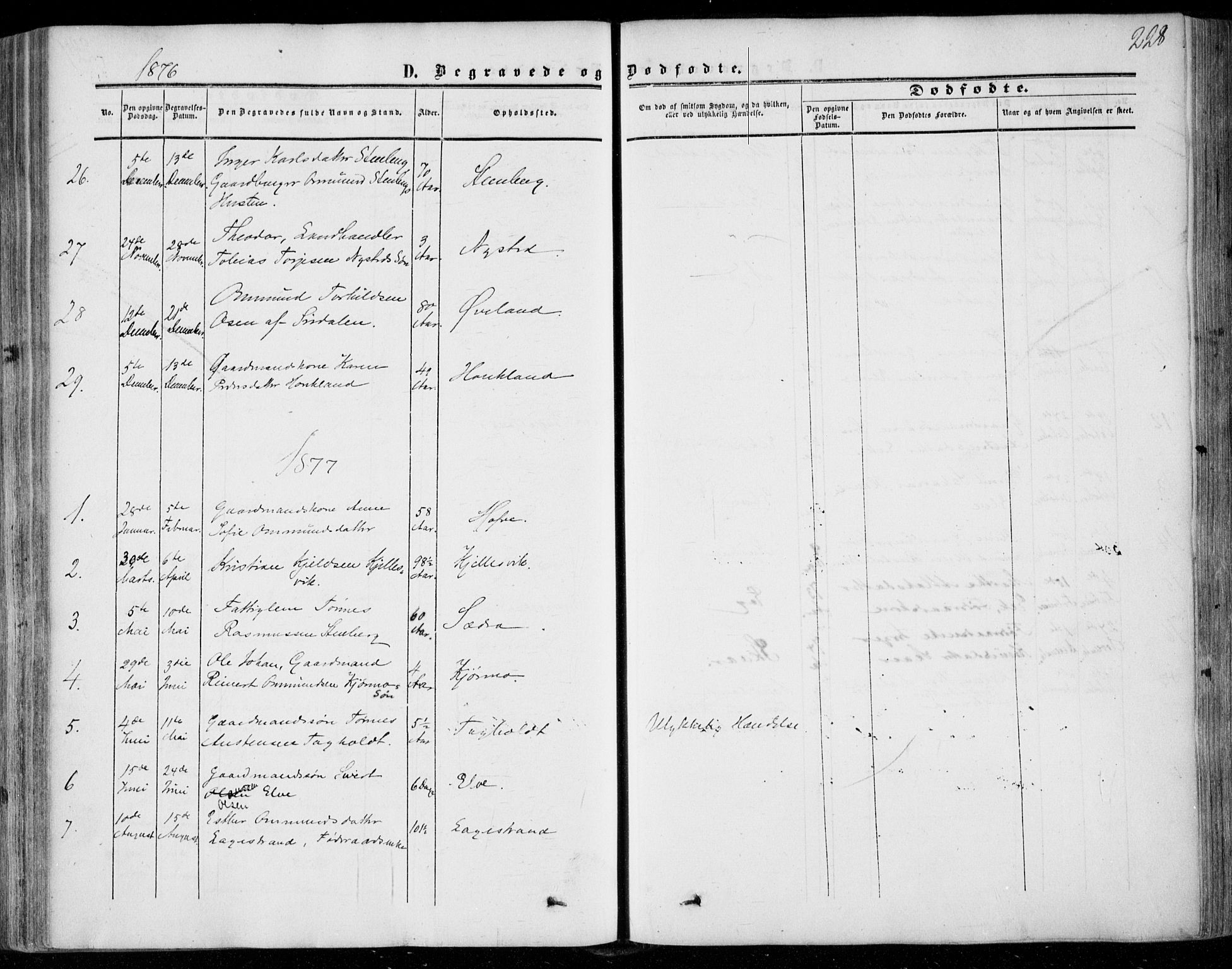 Lund sokneprestkontor, AV/SAST-A-101809/S06/L0009: Parish register (official) no. A 8, 1853-1877, p. 228