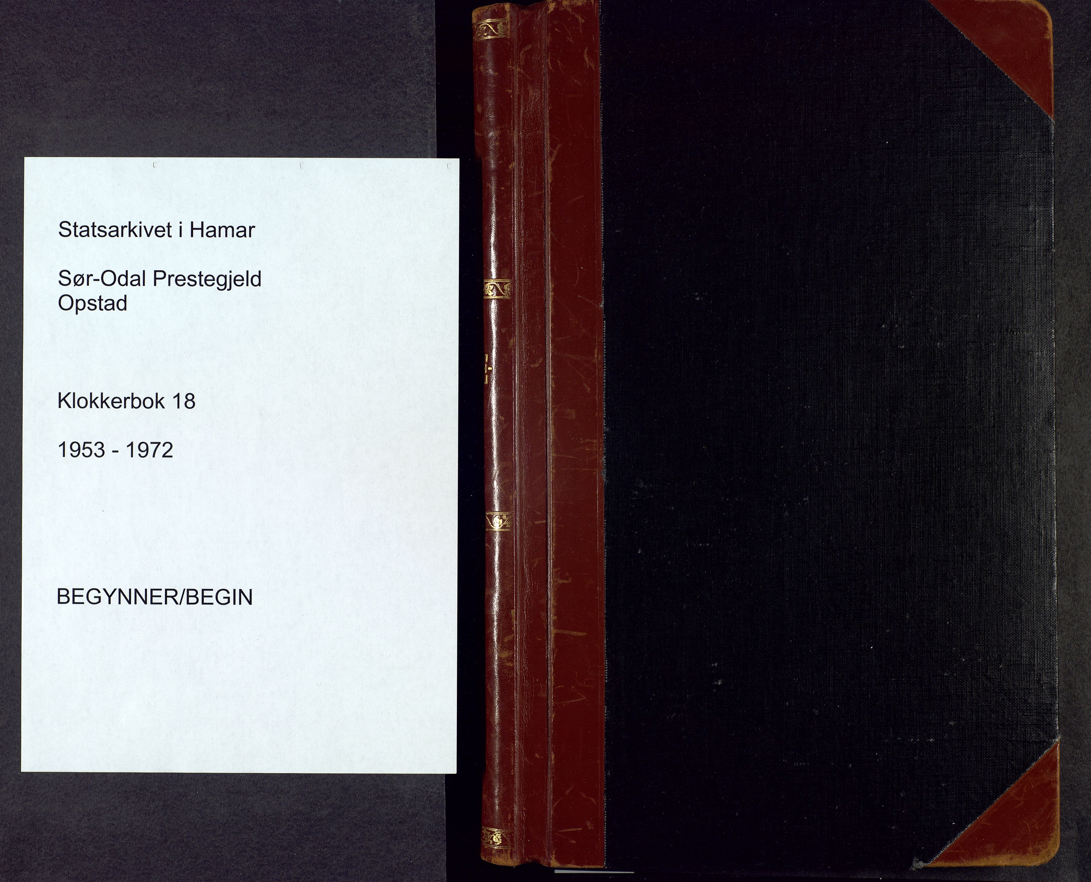 Sør-Odal prestekontor, SAH/PREST-030/H/Ha/Hab/L0018: Parish register (copy) no. 18, 1953-1972