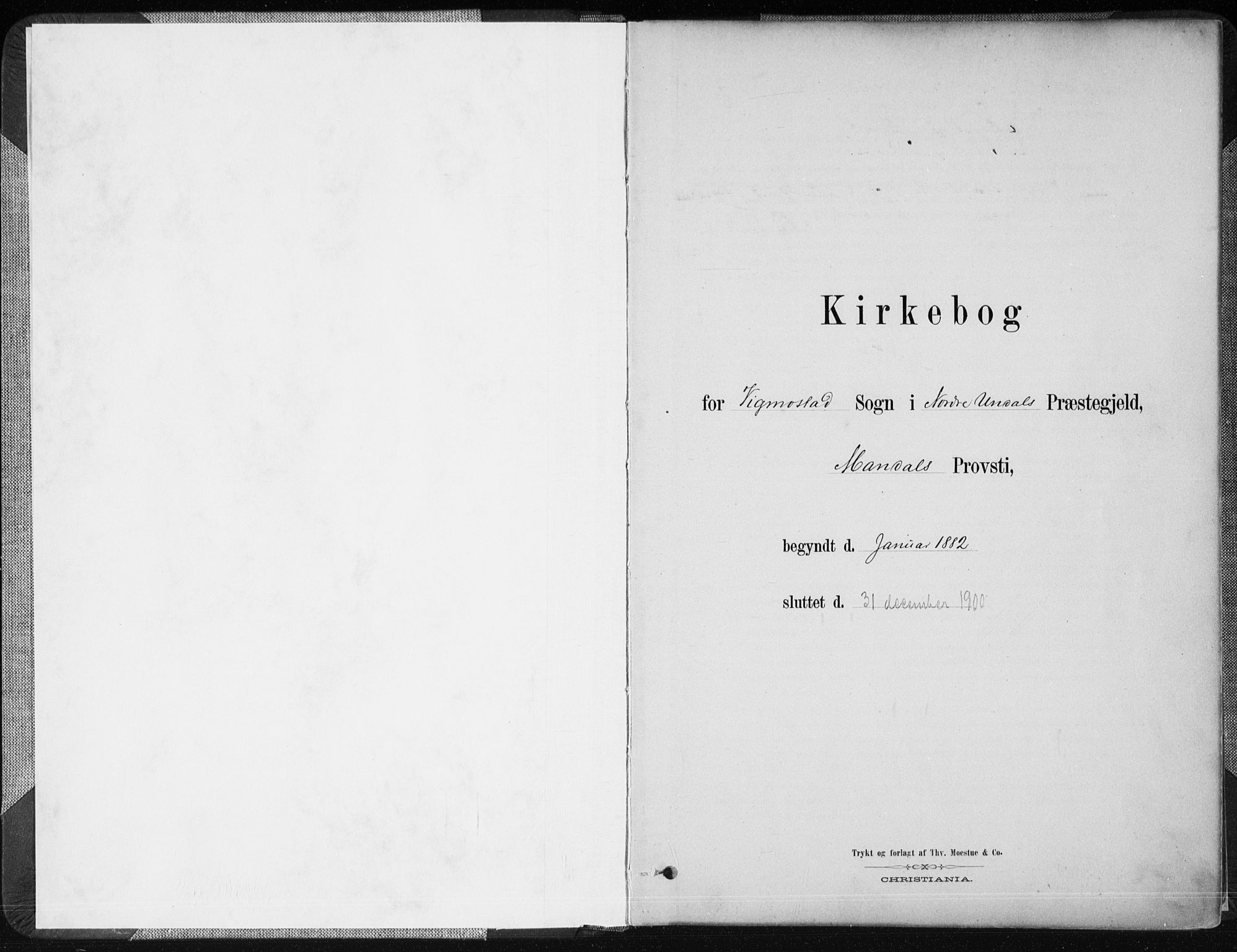 Nord-Audnedal sokneprestkontor, AV/SAK-1111-0032/F/Fa/Fab/L0003: Parish register (official) no. A 3, 1882-1900