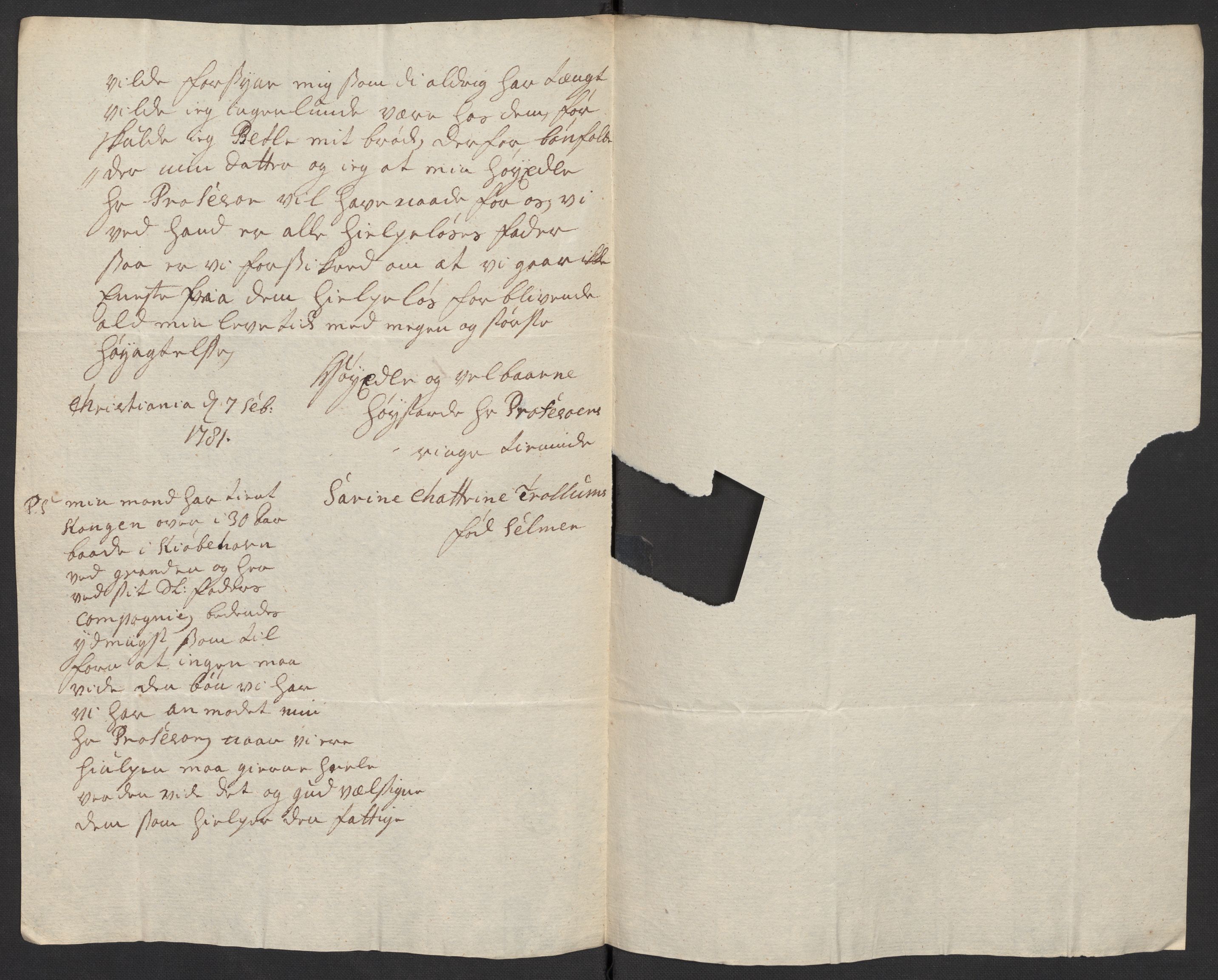 Oslo politidistrikt, AV/SAO-A-10085/D/Da/L0003: Innkomne brev, pro memoria m.v., 1781, p. 157