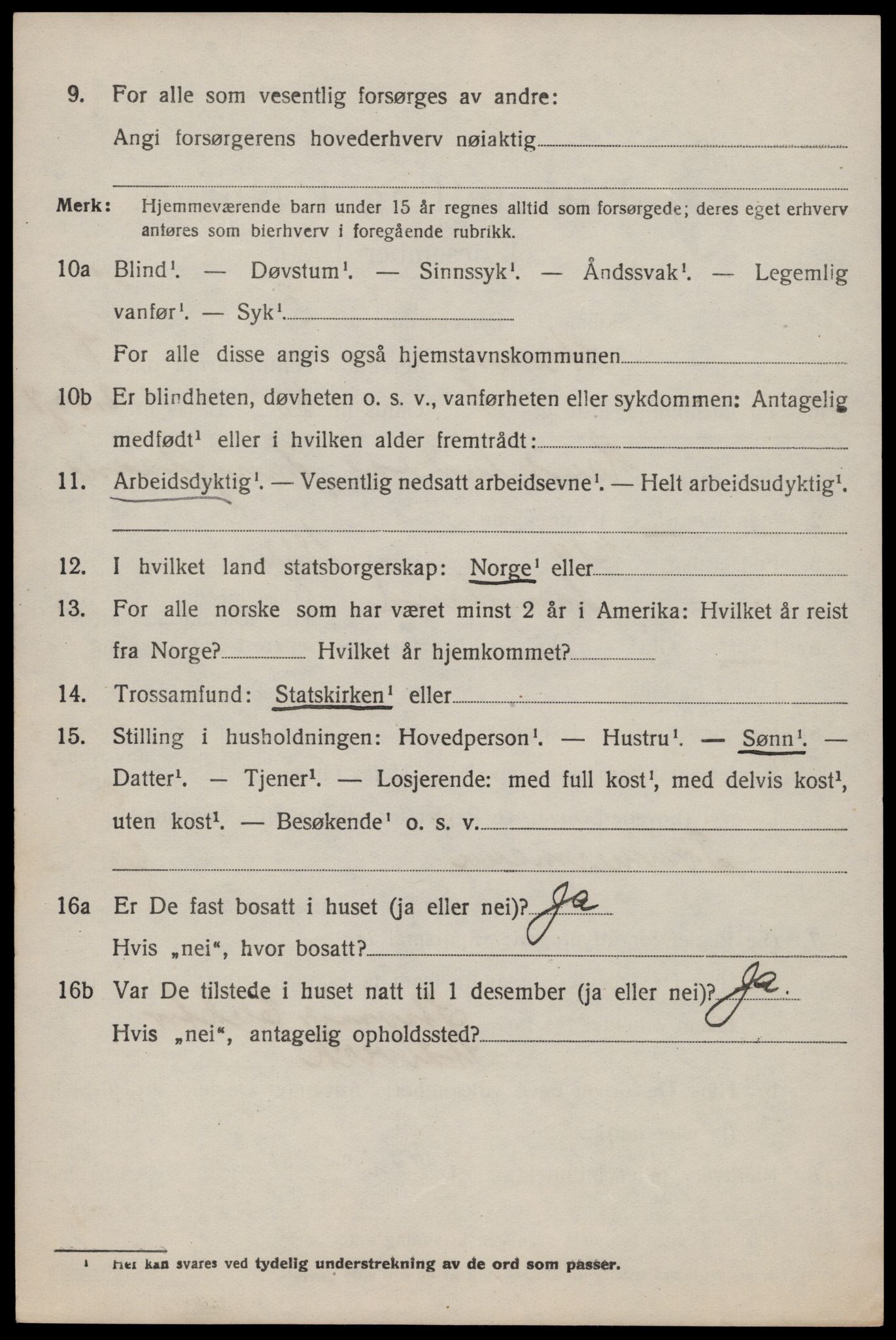 SAST, 1920 census for Strand, 1920, p. 6336