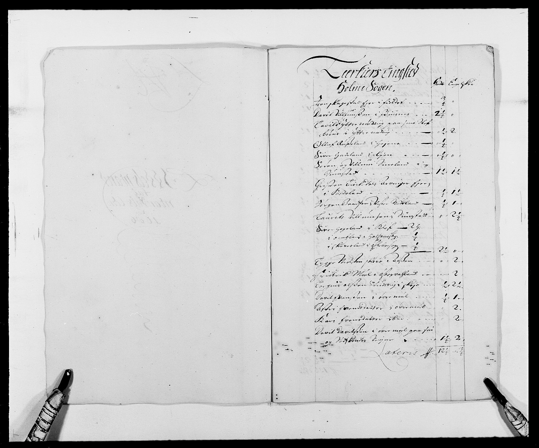 Rentekammeret inntil 1814, Reviderte regnskaper, Fogderegnskap, RA/EA-4092/R42/L2542: Mandal fogderi, 1685-1687, p. 117