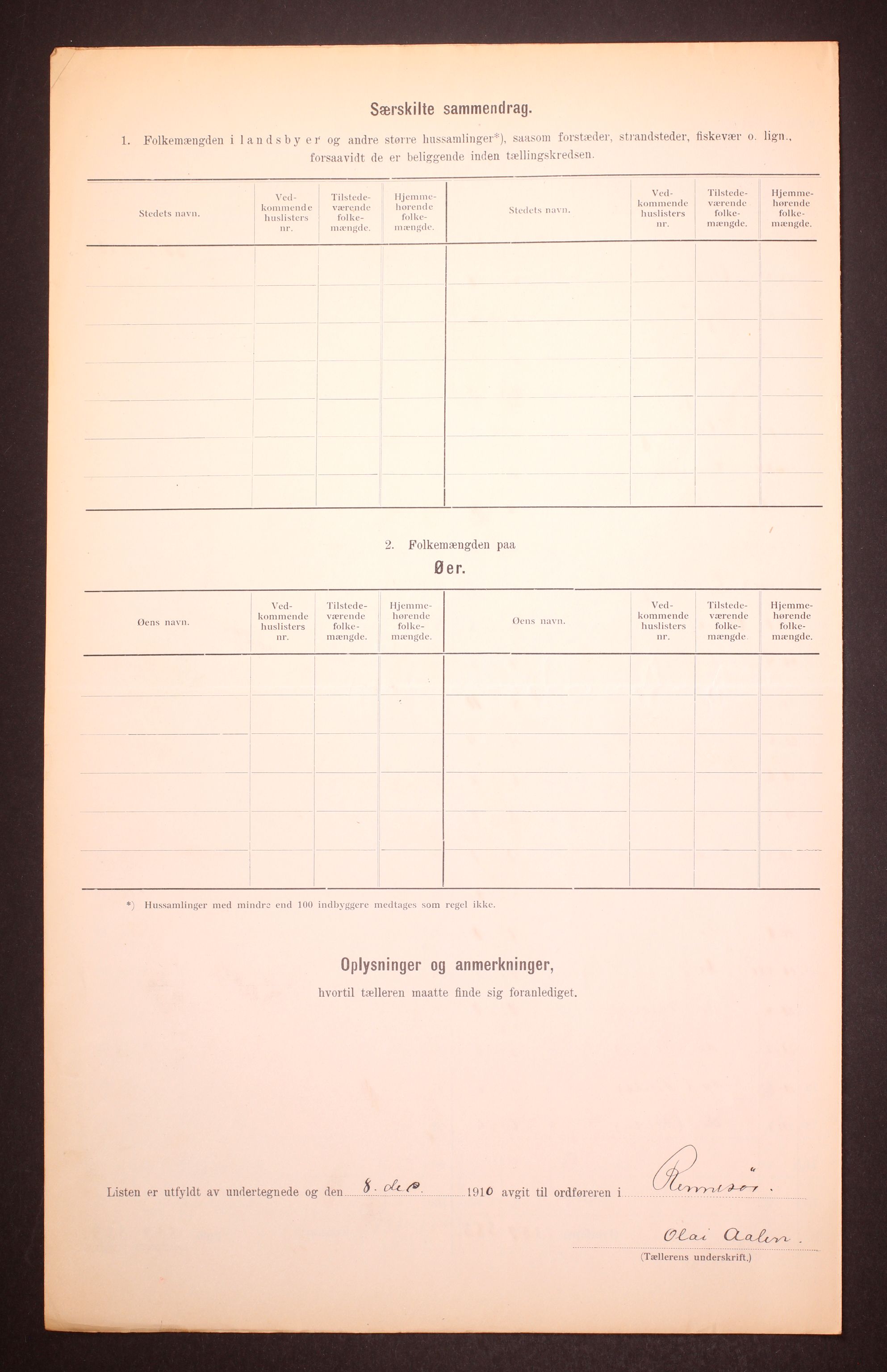 RA, 1910 census for Rennesøy, 1910, p. 9