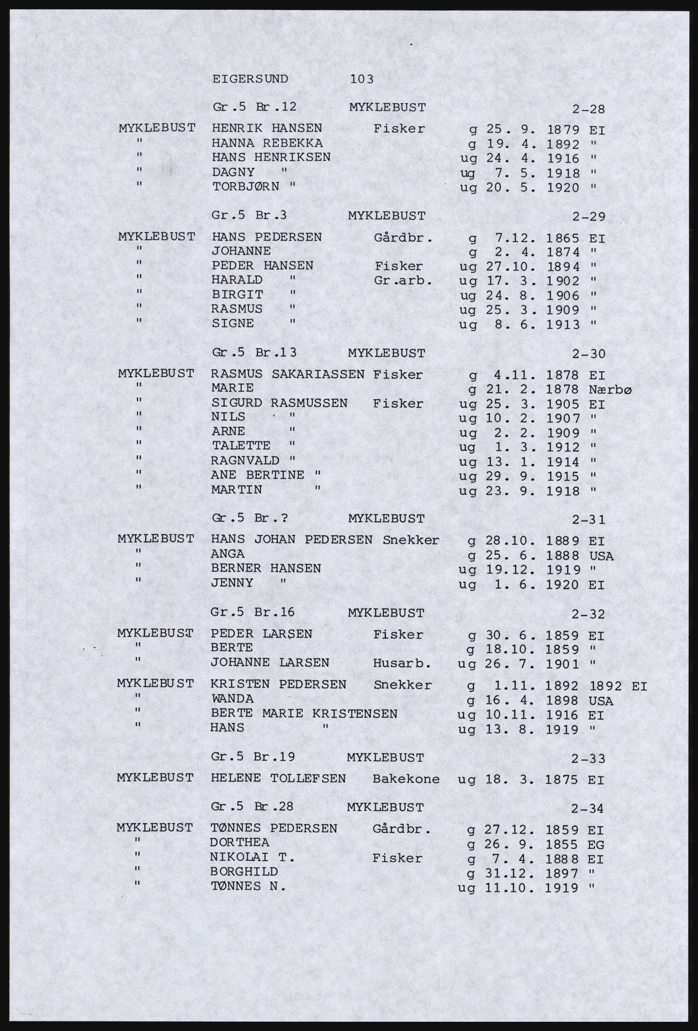 SAST, Copy of 1920 census for Dalane, 1920, p. 551