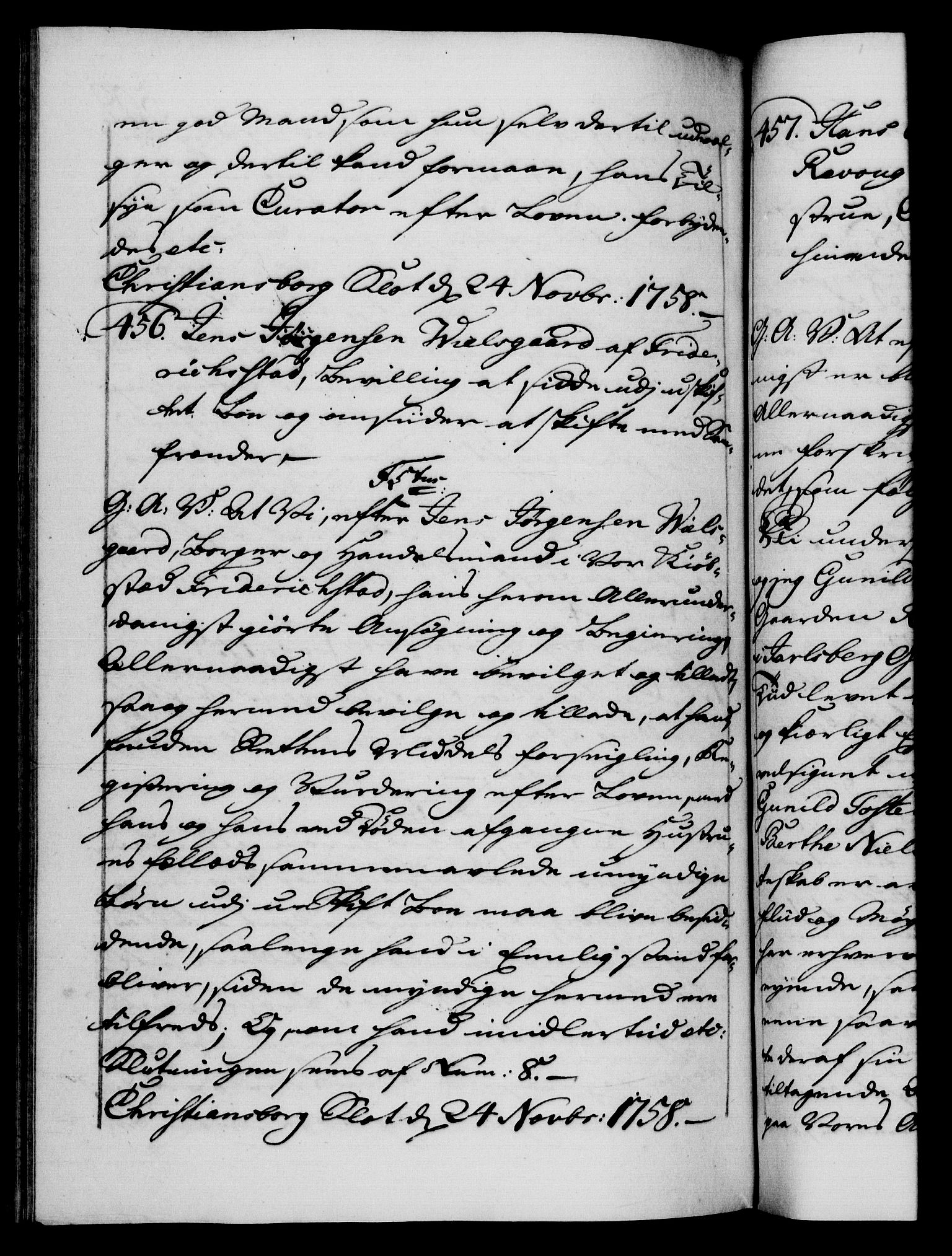 Danske Kanselli 1572-1799, AV/RA-EA-3023/F/Fc/Fca/Fcaa/L0040: Norske registre, 1757-1759, p. 509b