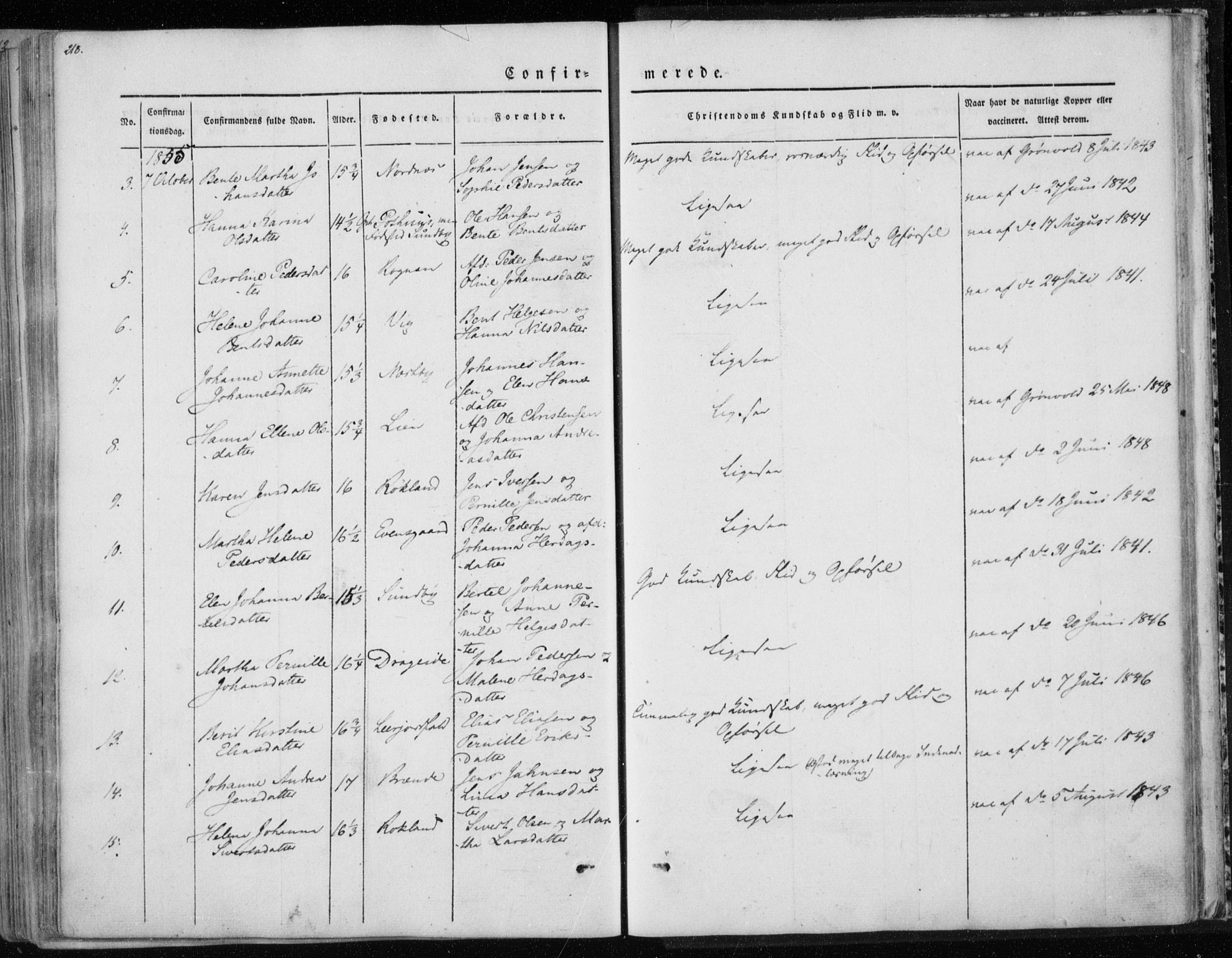 Ministerialprotokoller, klokkerbøker og fødselsregistre - Nordland, AV/SAT-A-1459/847/L0666: Parish register (official) no. 847A06, 1842-1871, p. 218