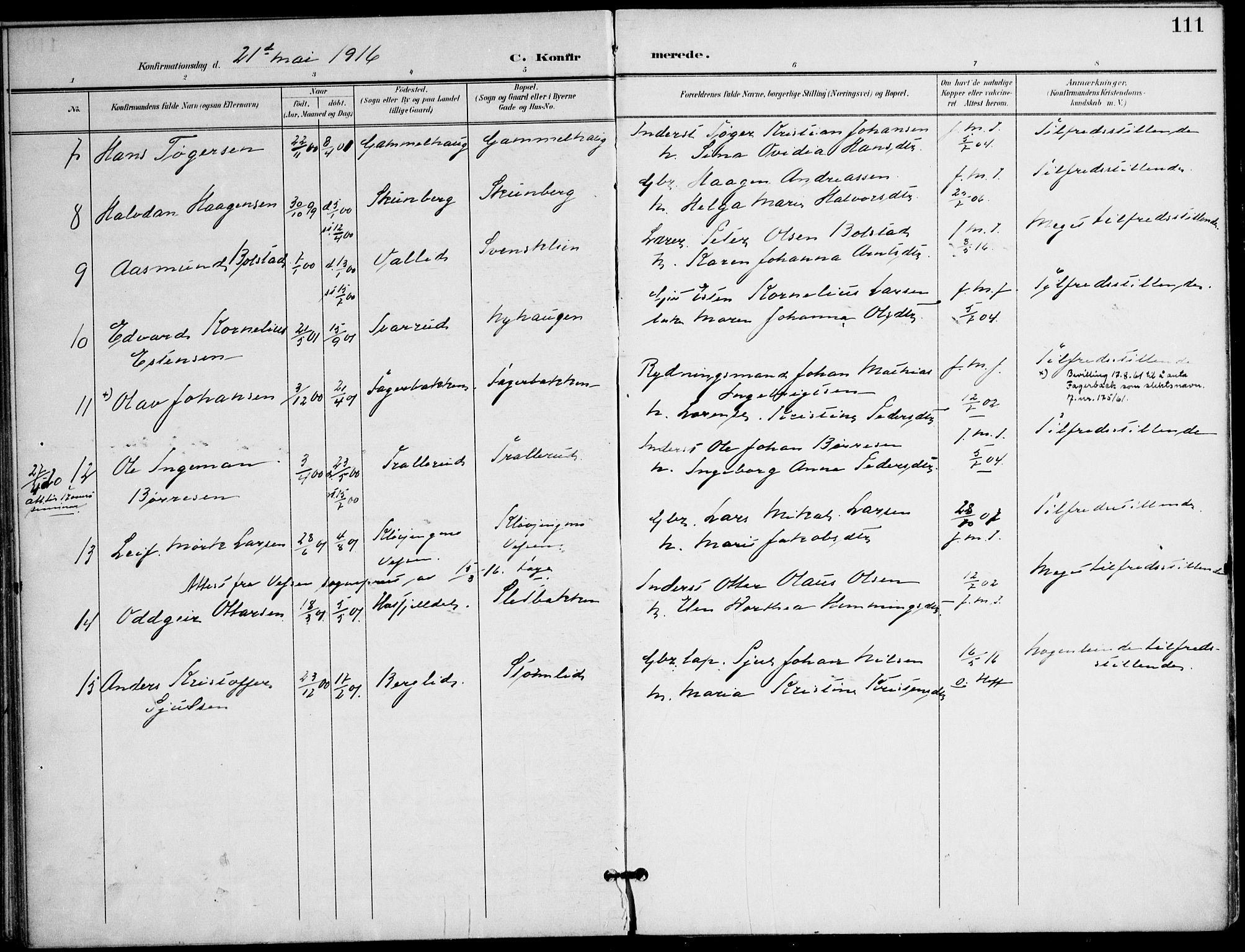 Ministerialprotokoller, klokkerbøker og fødselsregistre - Nordland, AV/SAT-A-1459/823/L0326: Parish register (official) no. 823A03, 1899-1919, p. 111