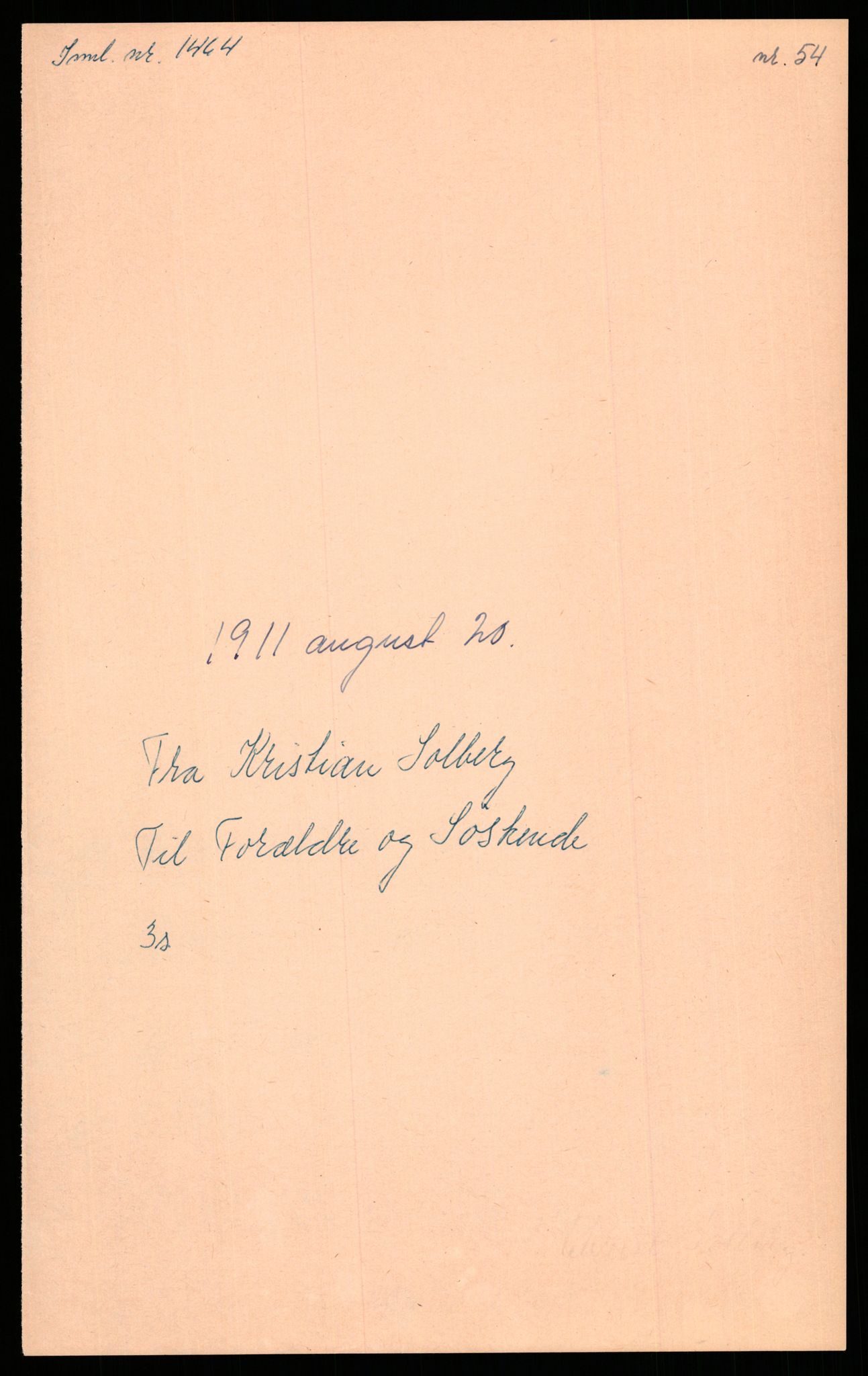 Samlinger til kildeutgivelse, Amerikabrevene, AV/RA-EA-4057/F/L0009: Innlån fra Hedmark: Statsarkivet i Hamar - Wærenskjold, 1838-1914, p. 522