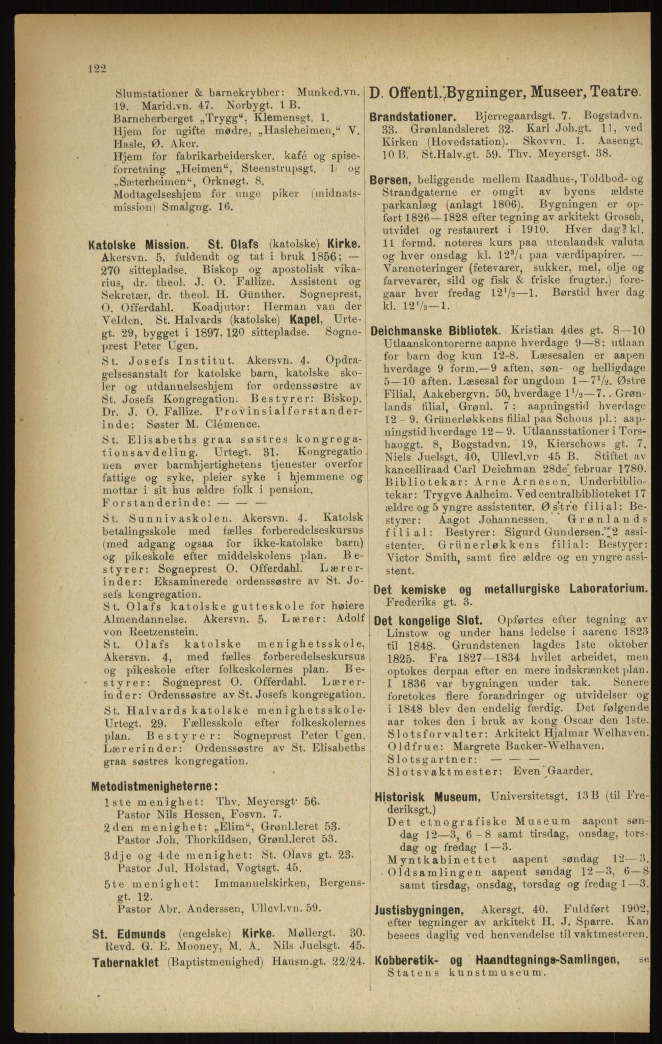 Kristiania/Oslo adressebok, PUBL/-, 1916, p. 122